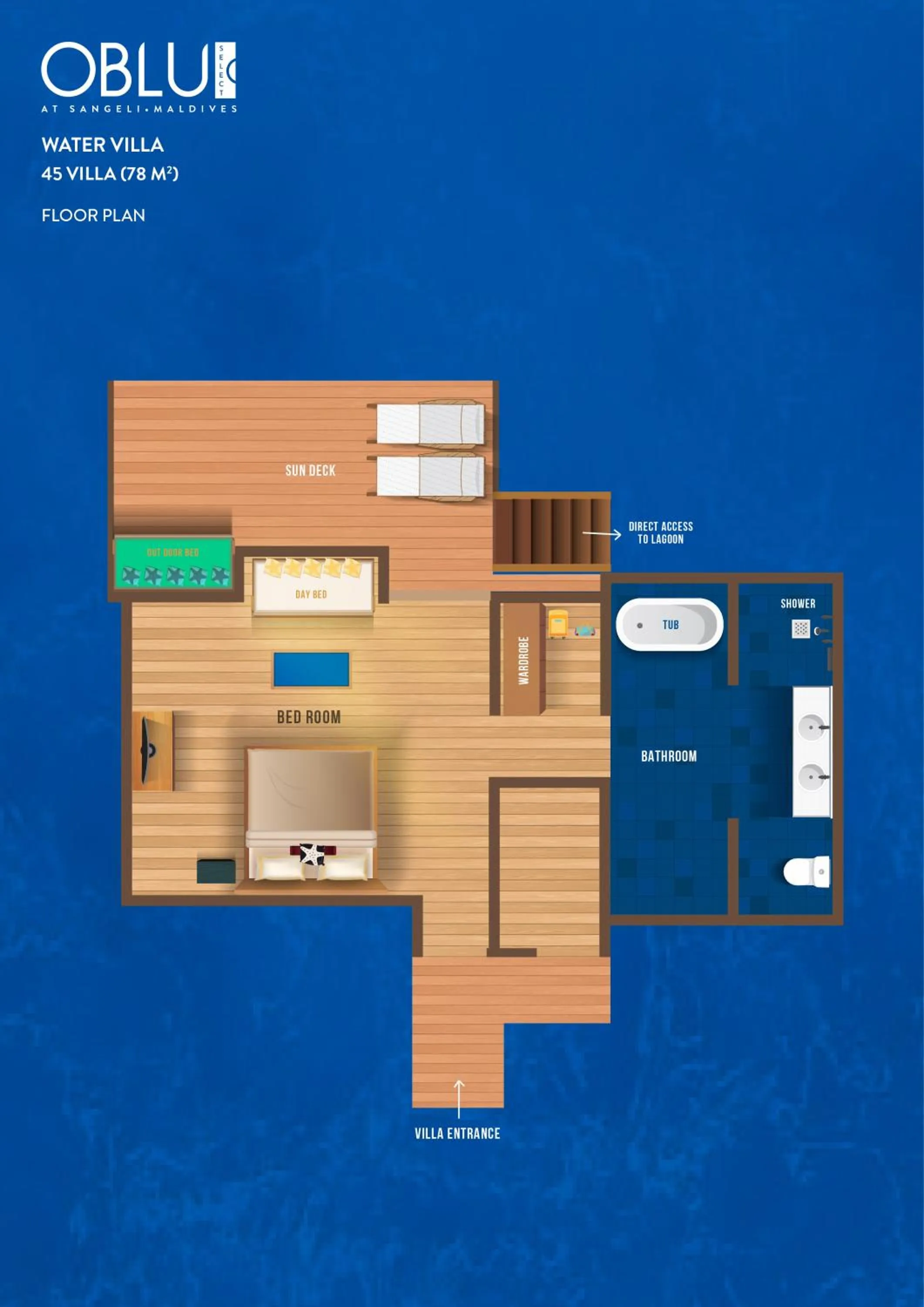 Floor plan in OBLU SELECT Sangeli - Premium All Inclusive with Free Transfers