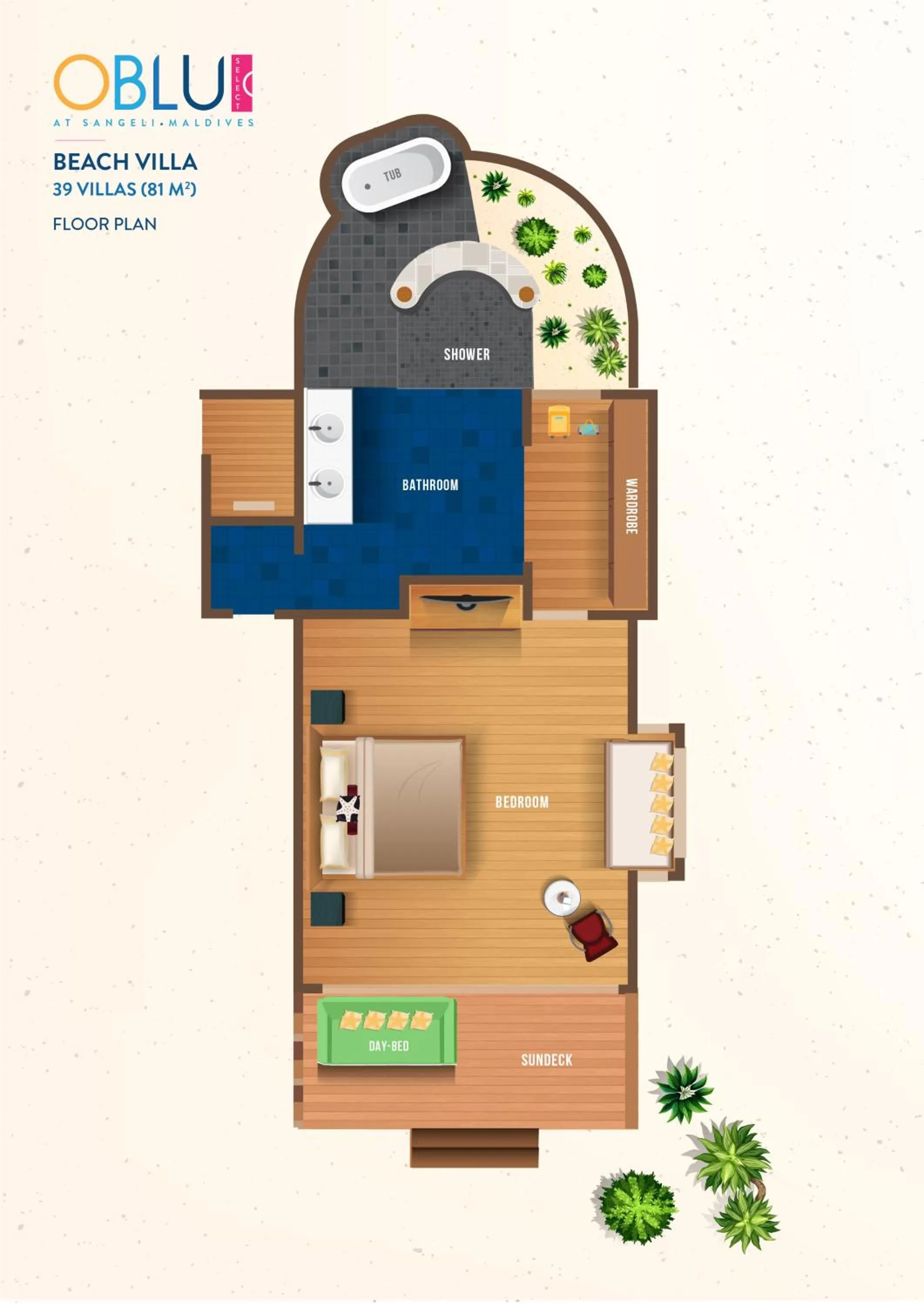 Floor plan in OBLU SELECT Sangeli - Premium All Inclusive with Free Transfers