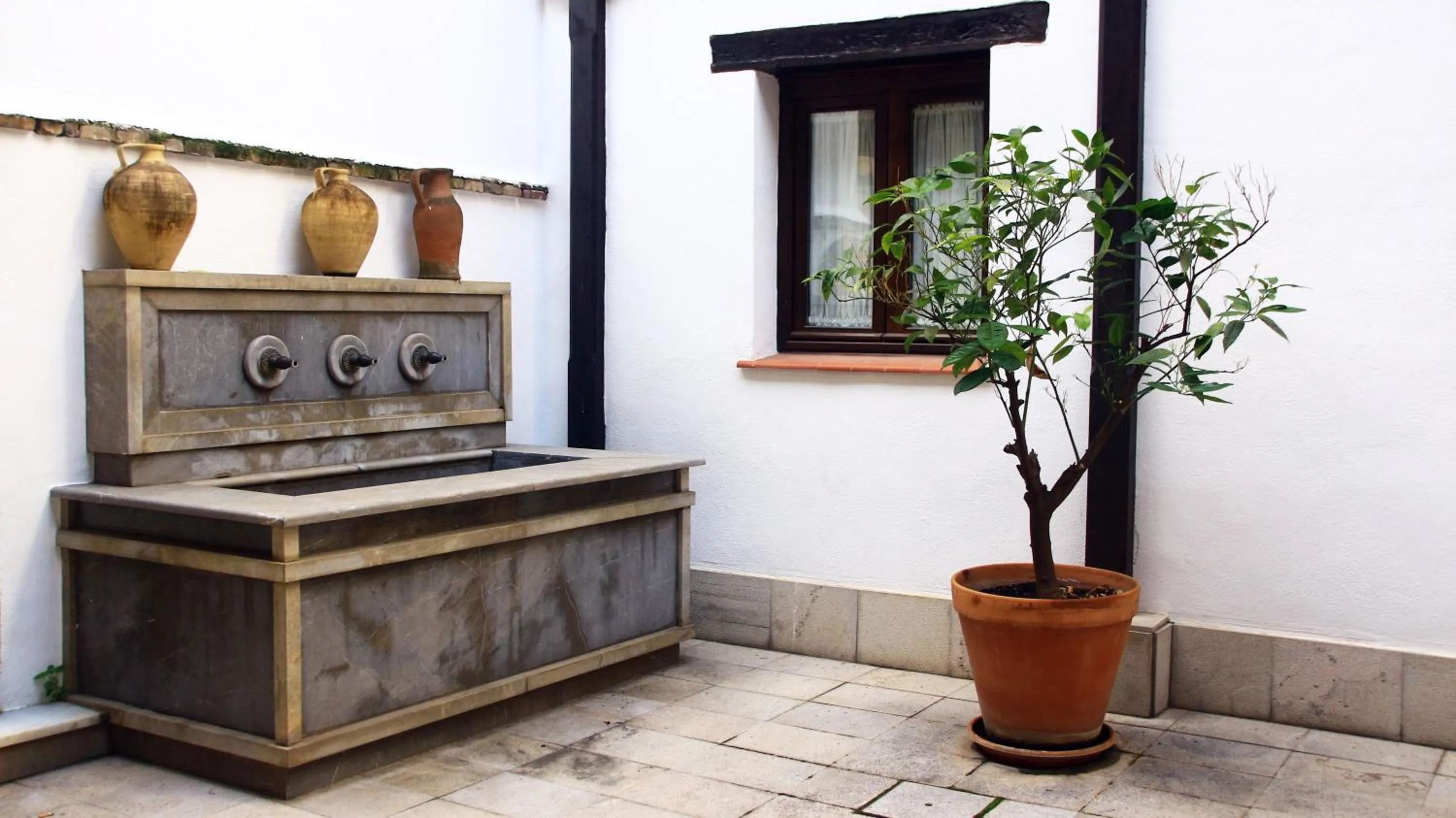 Patio in Apartamentos Nest Flats Casa de la Alberca