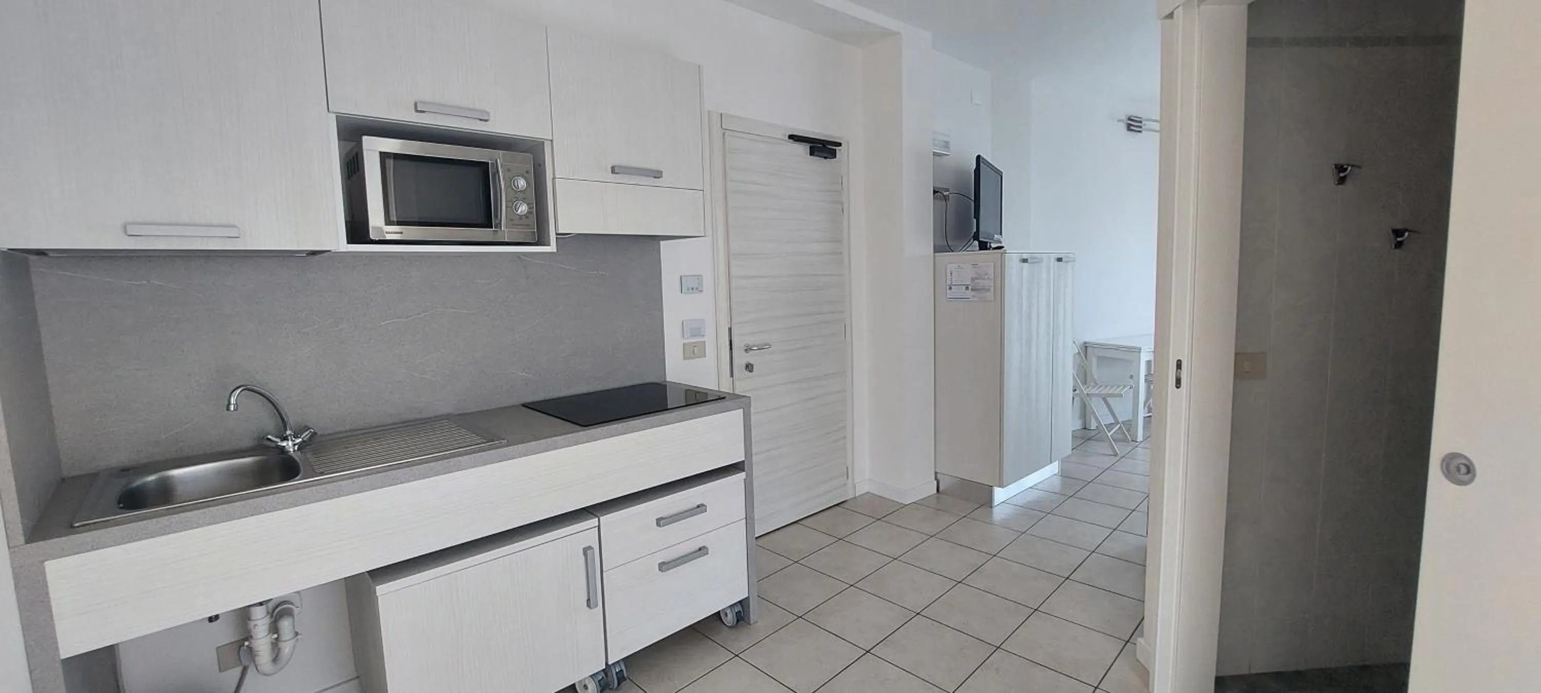 Kitchen or kitchenette in Hotel Residence Mara