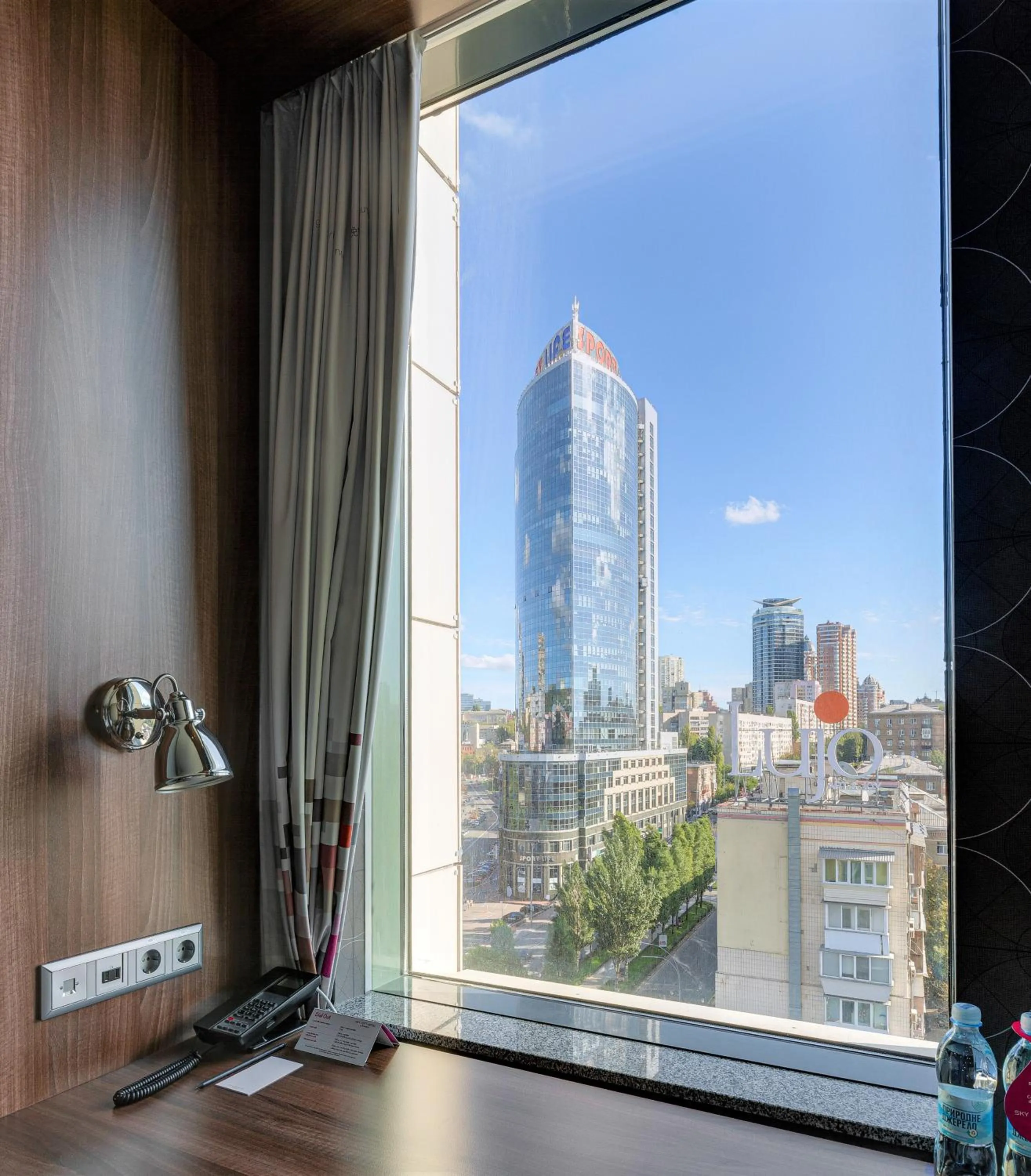 City view in Sky Loft Hotel Kyiv by Rixwell International
