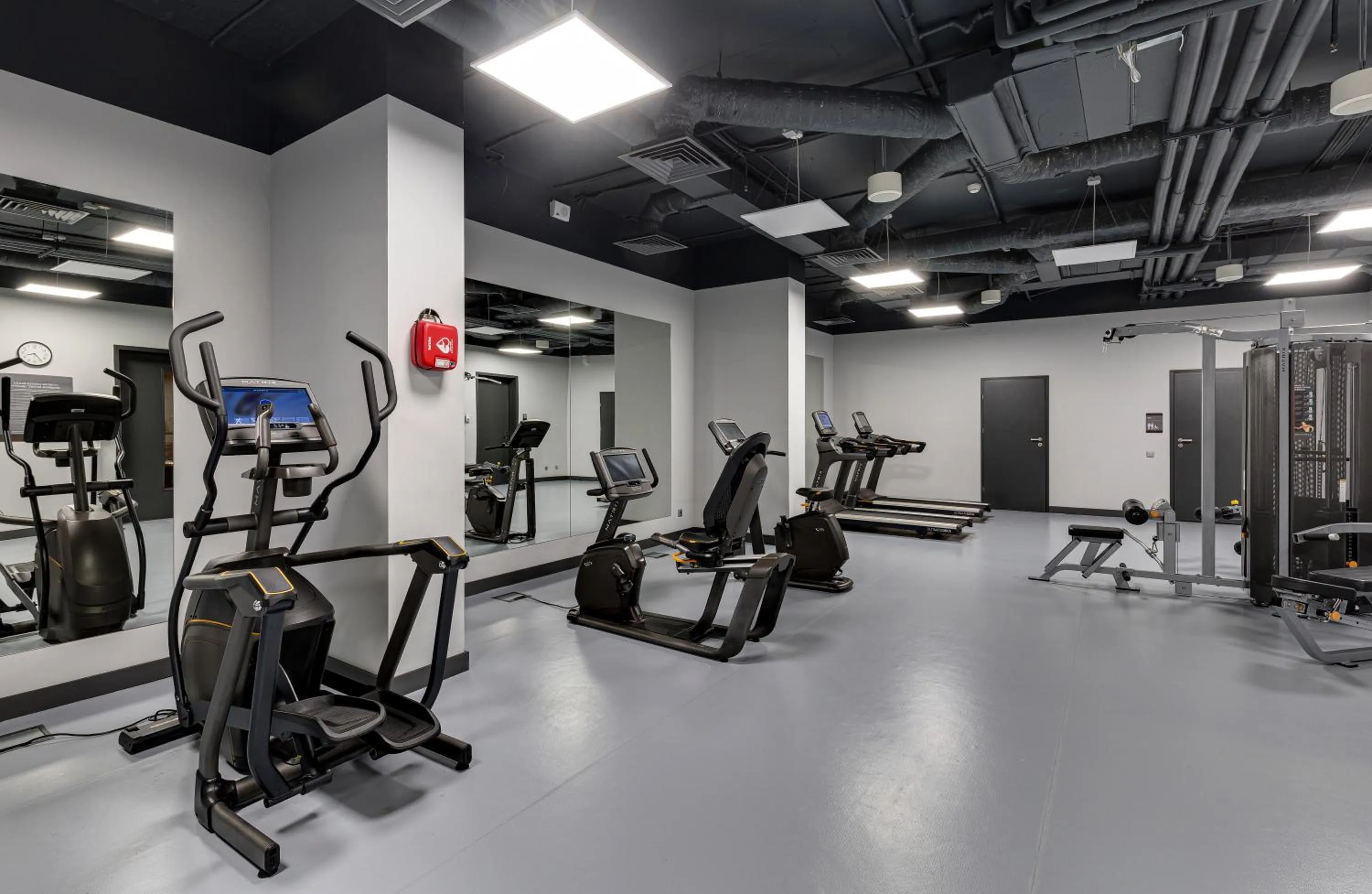 Fitness centre/facilities in Sky Loft Hotel Kyiv by Rixwell International
