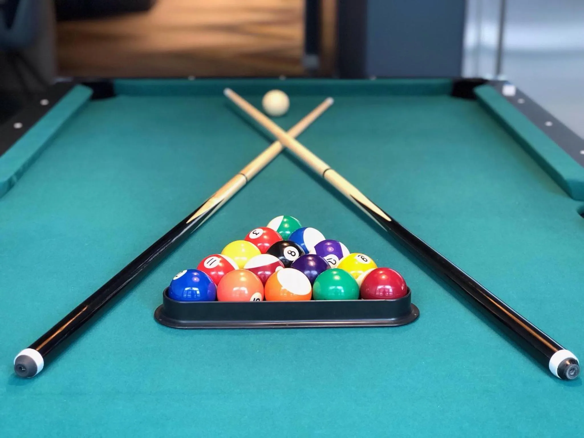 Billiard in Sky Loft Hotel Kyiv by Rixwell International