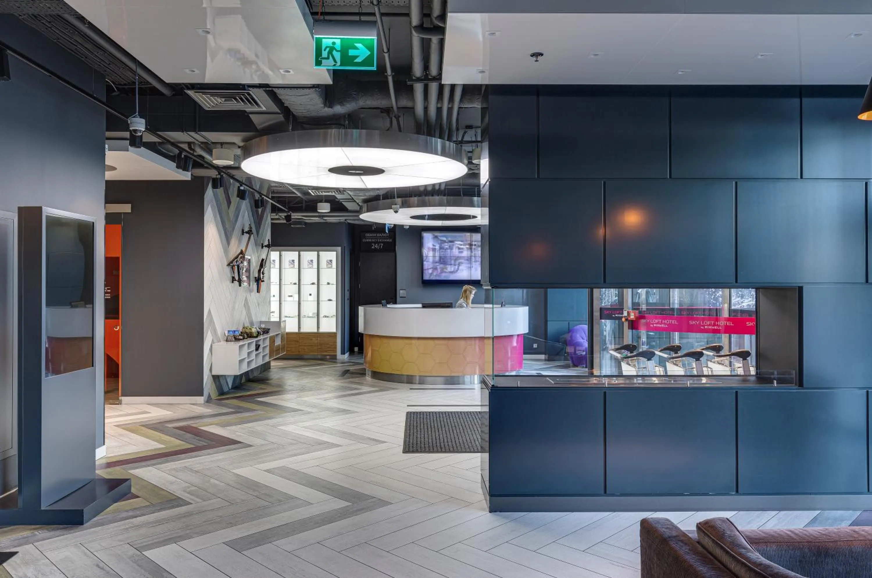 Lobby or reception in Sky Loft Hotel Kyiv by Rixwell International