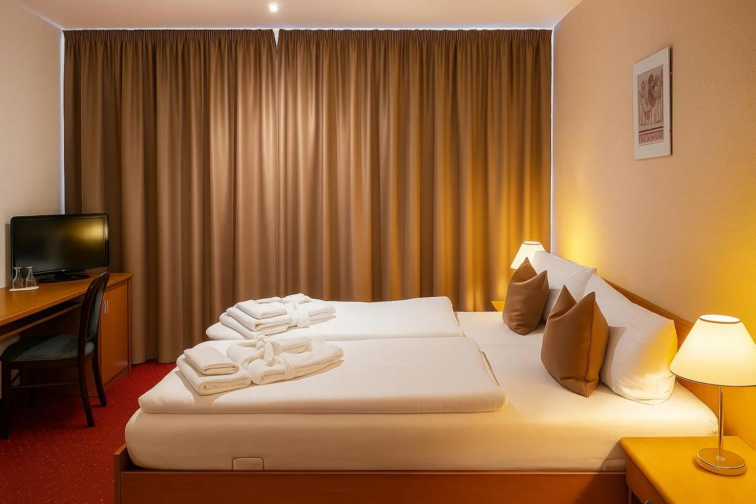 Bed in Lázeňský hotel Pyramida