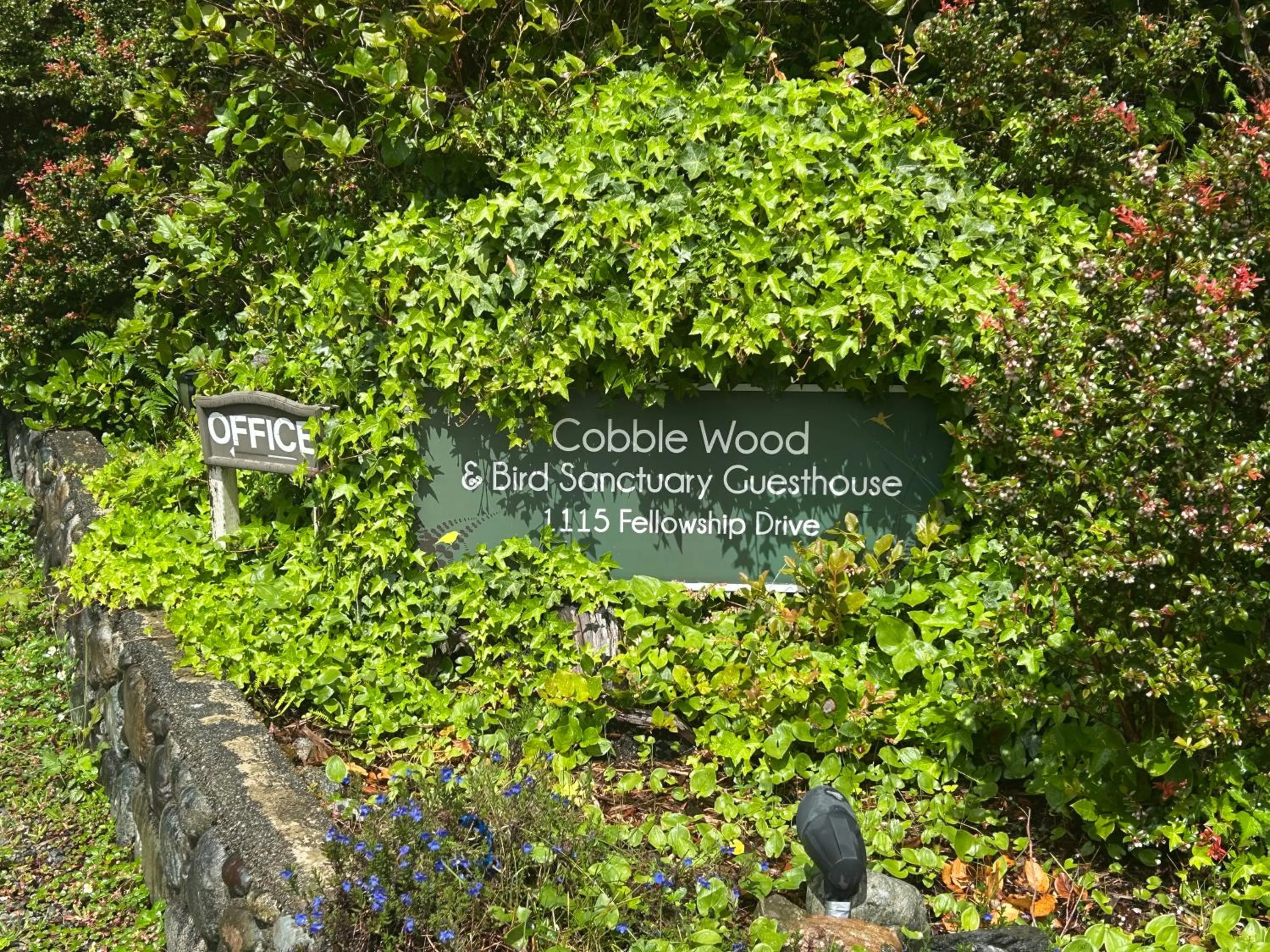 Logo/Certificate/Sign in Cobble Wood and Bird Sanctuary Guest Houses