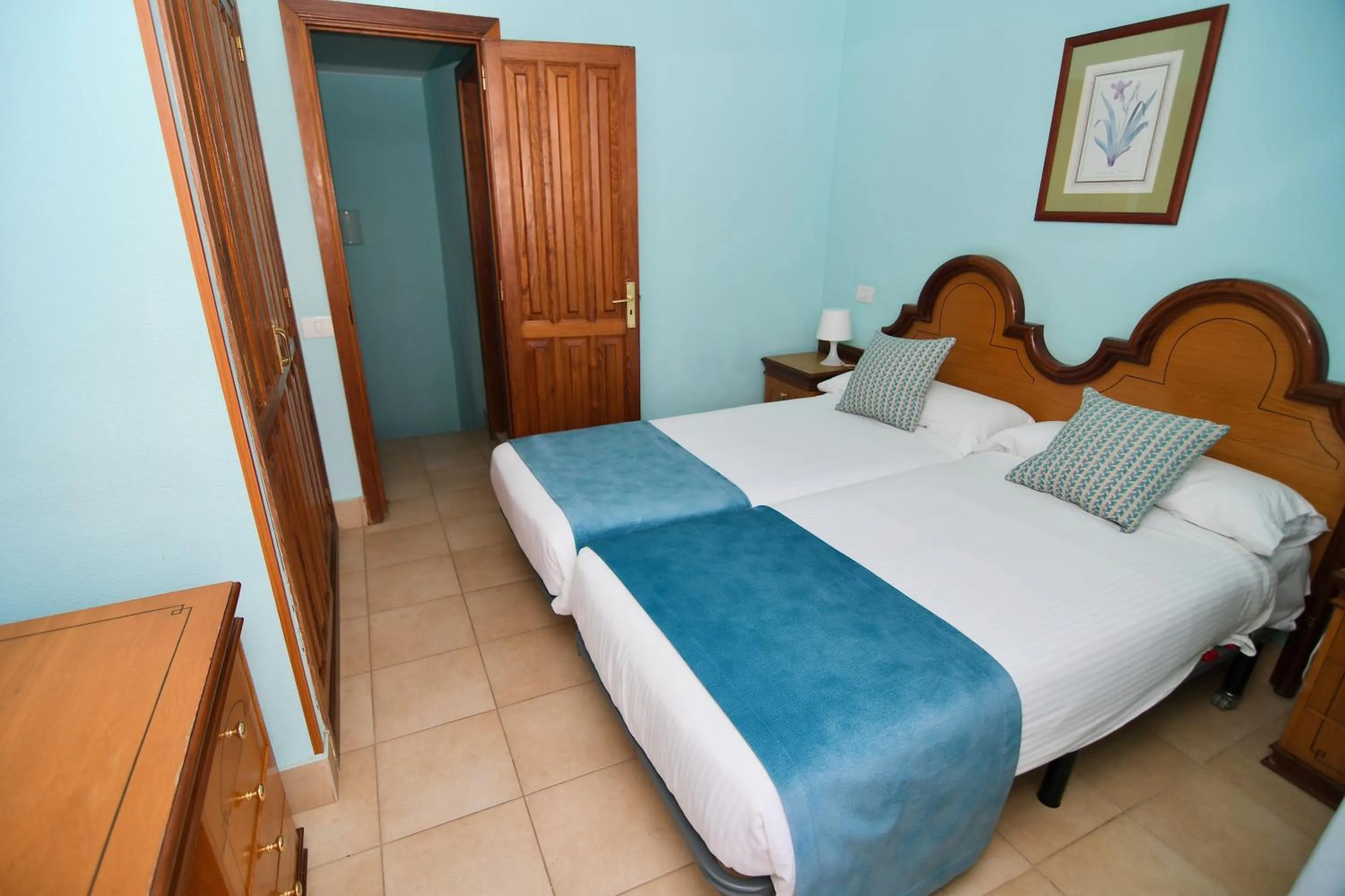 Bedroom, Bed in Playamar Bungalows