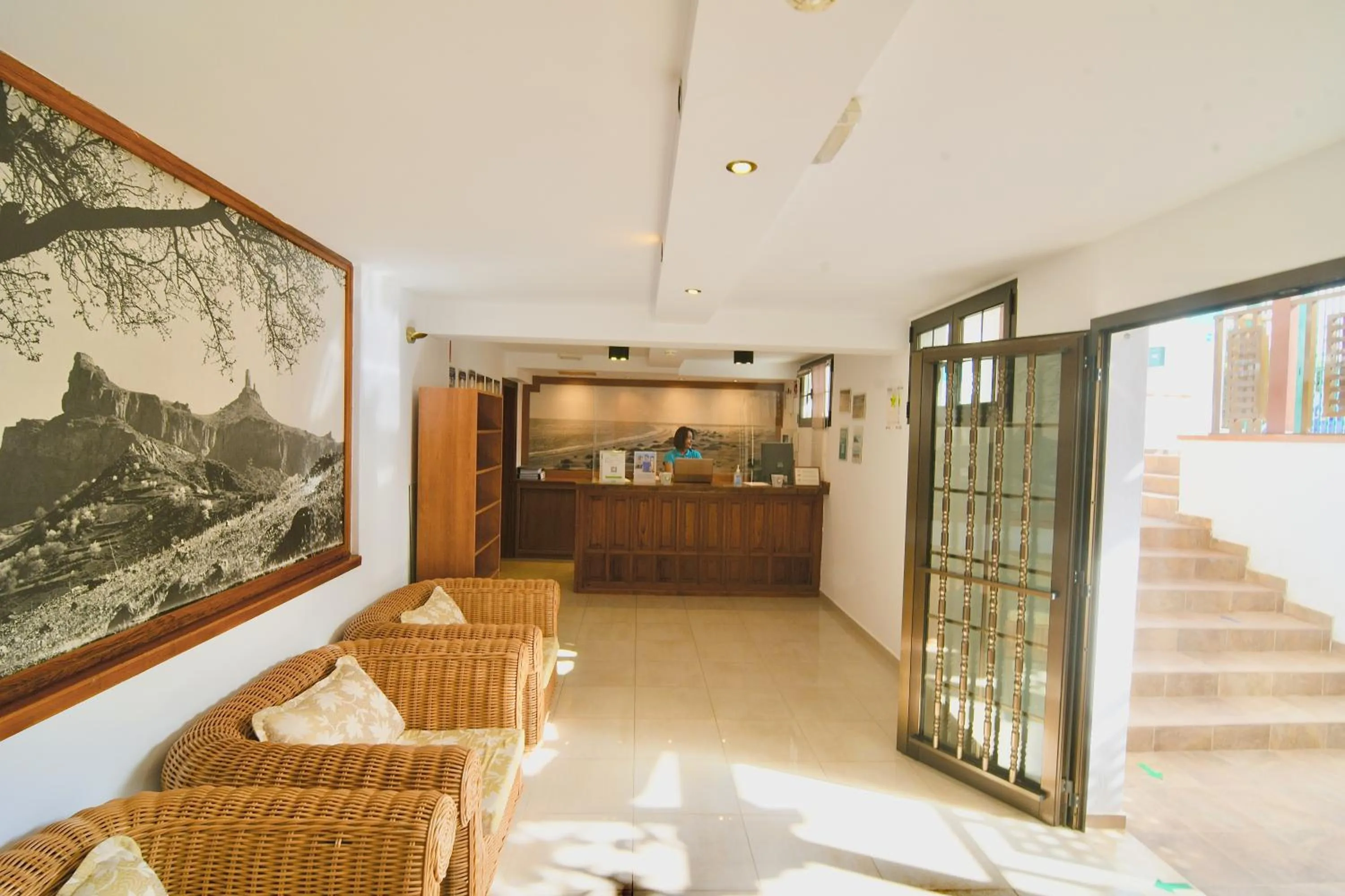 Lobby or reception in Playamar Bungalows