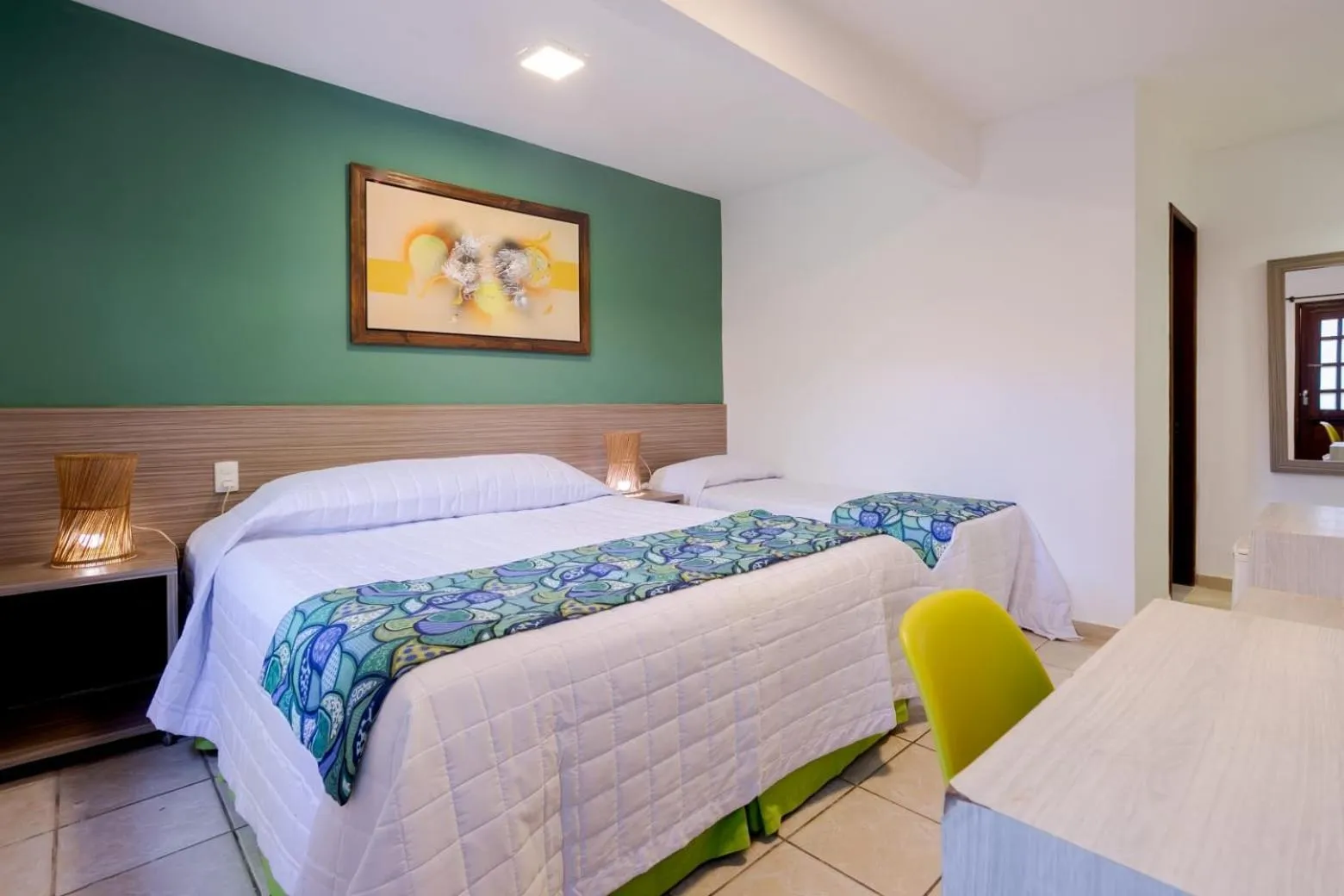 Bed in Pousada Casamar