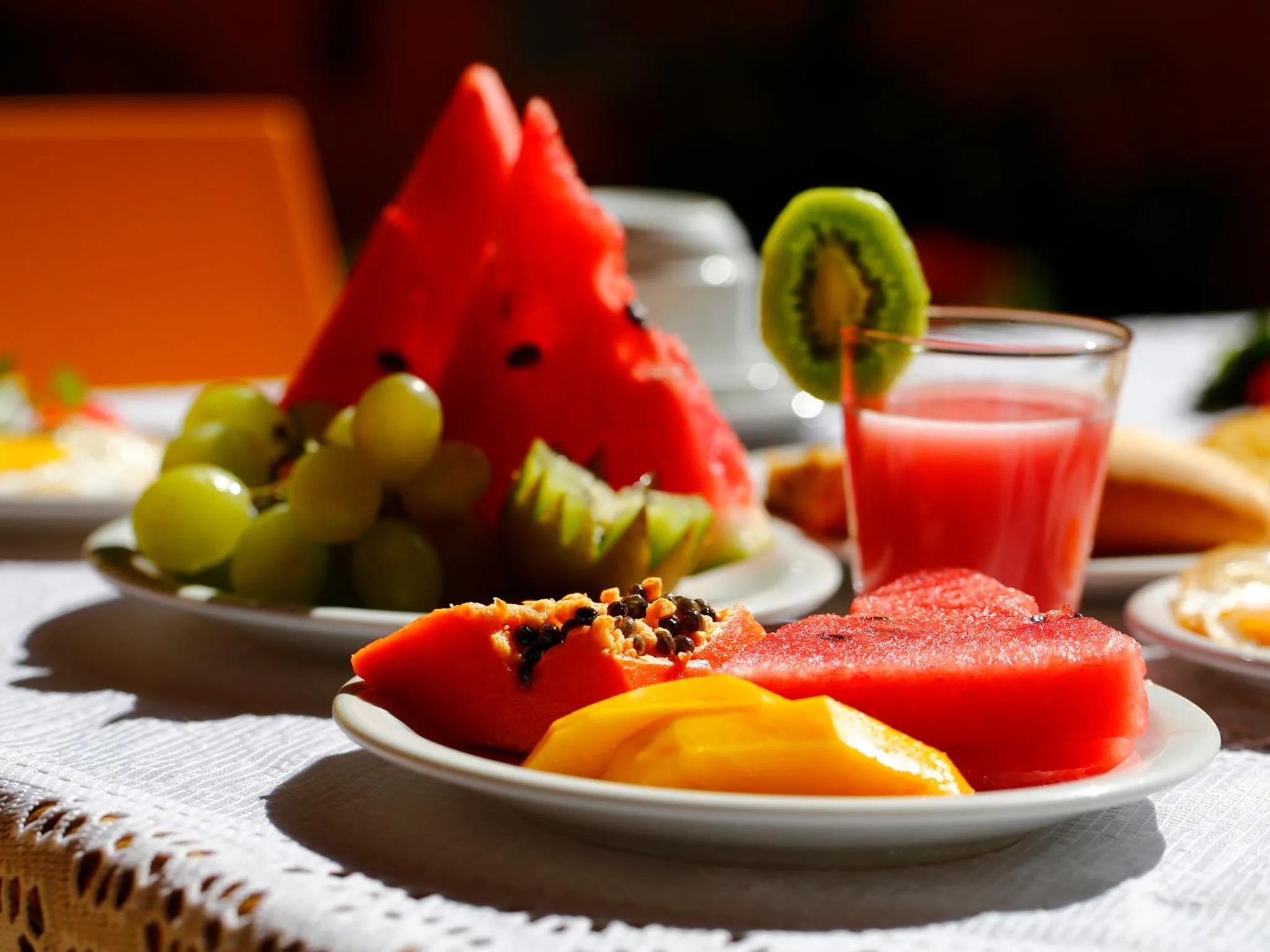 Buffet breakfast in Pousada Casamar