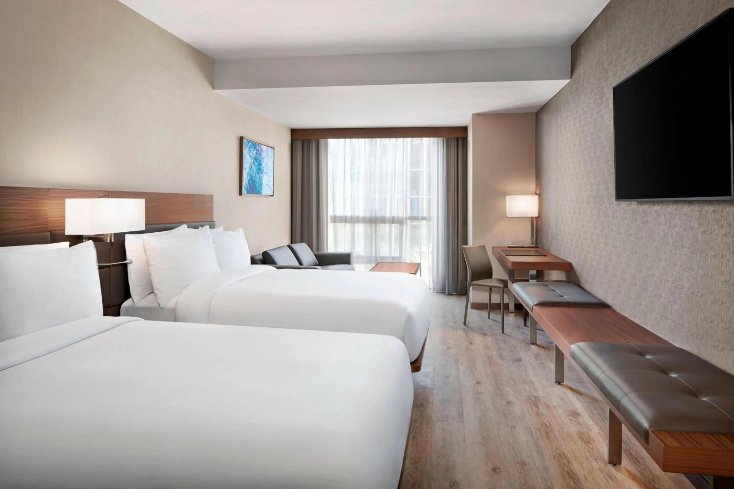 Photo of the whole room, Bed in AC Hotel by Marriott New York Downtown