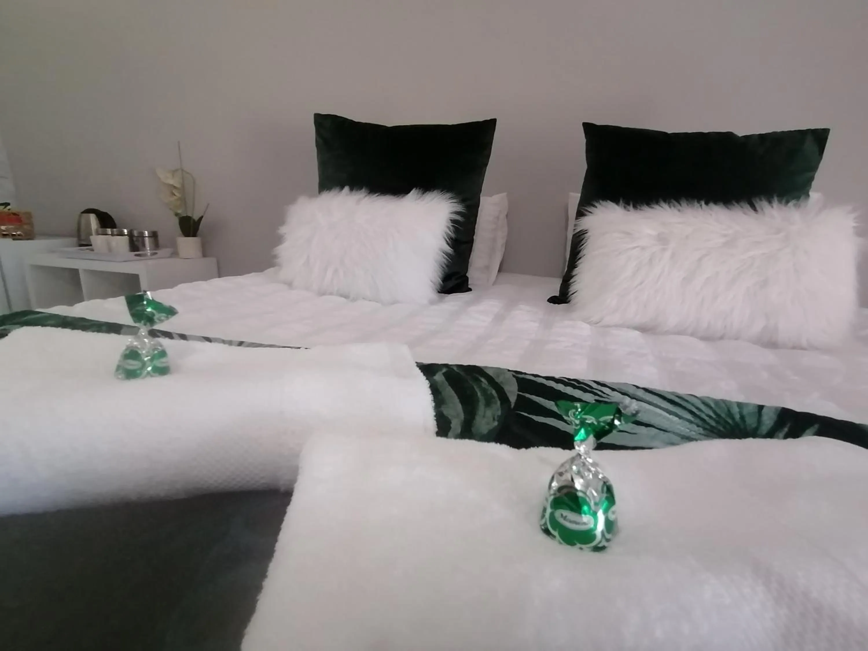 Bed in Oppi Draai Guesthouse