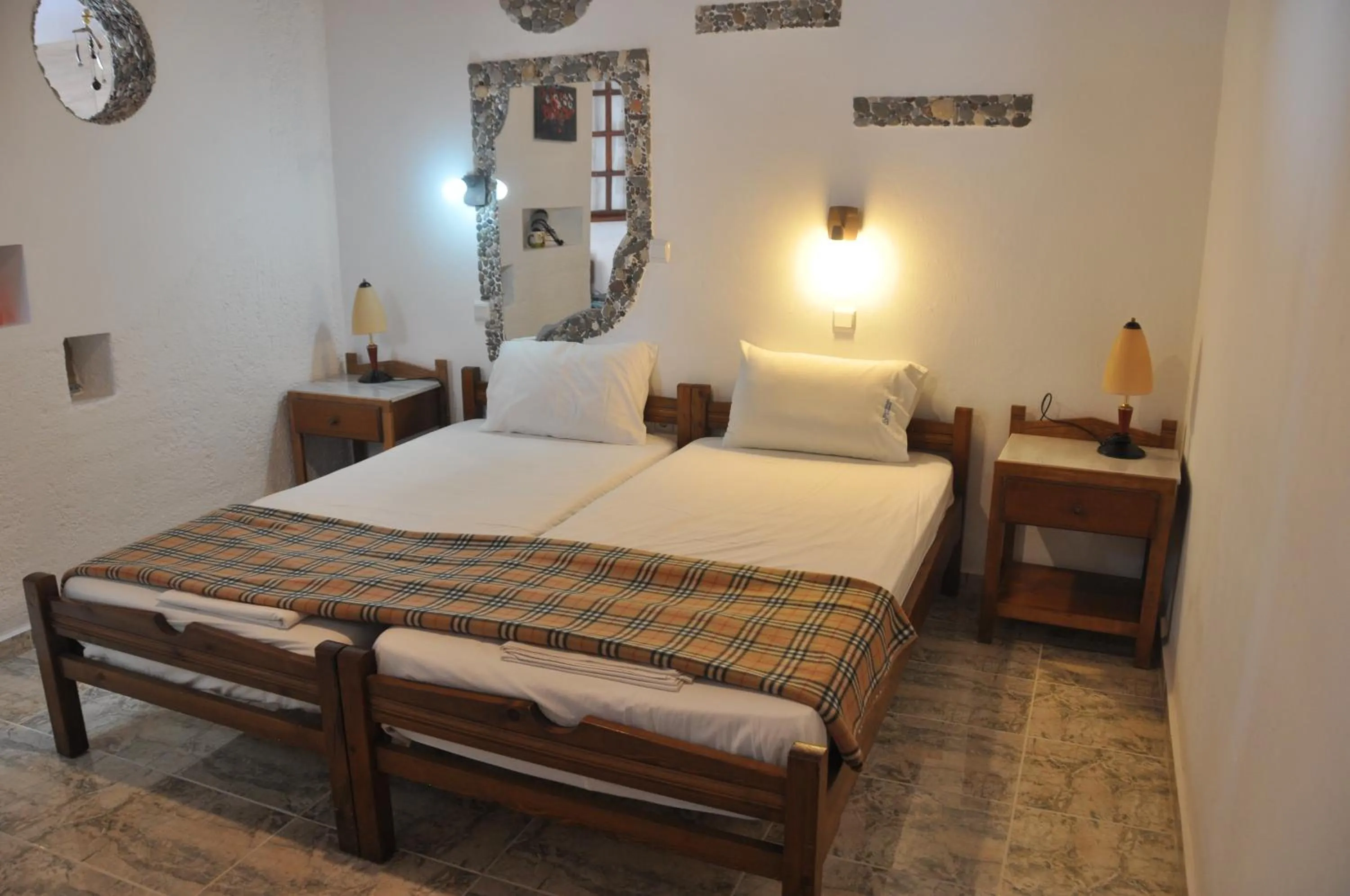 Bed in Beach Studio next to the center