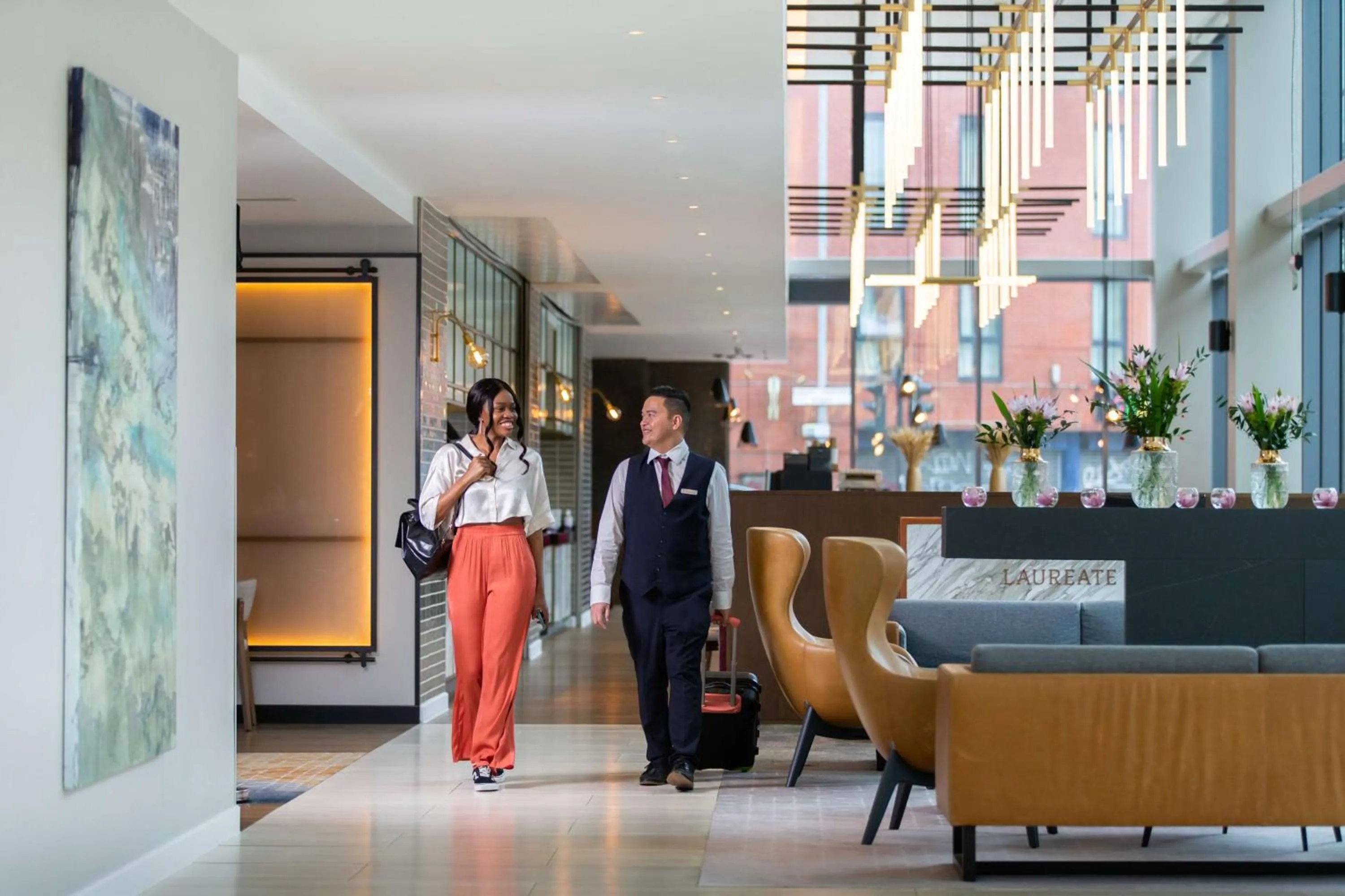 Guests in Hyatt House Manchester - Aparthotel