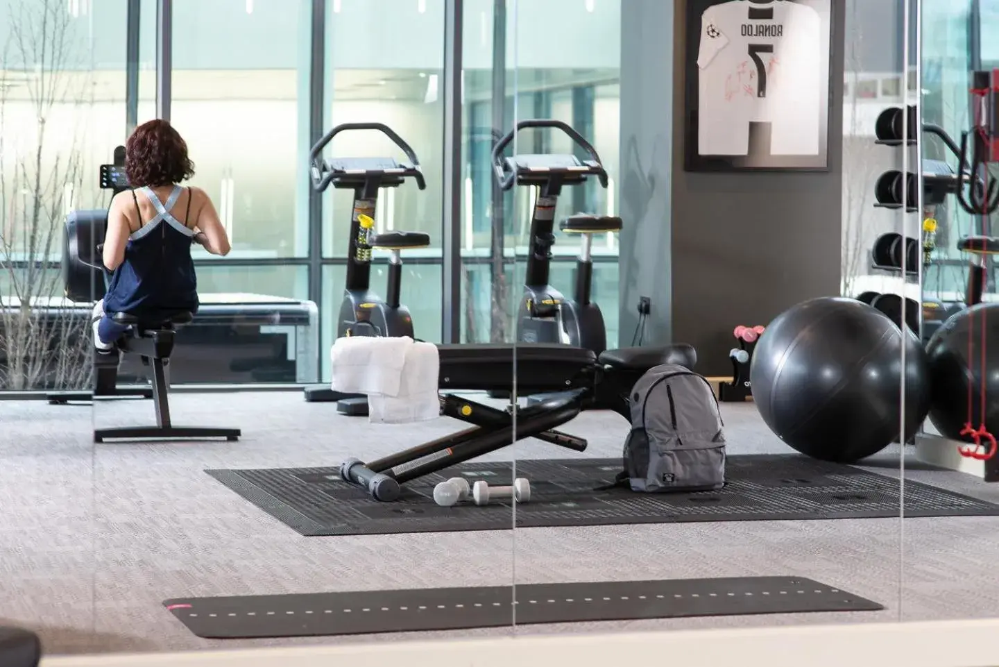 Fitness centre/facilities in Hyatt House Manchester - Aparthotel Fitness centre/facilities in Hyatt House Manchester - Aparthotel