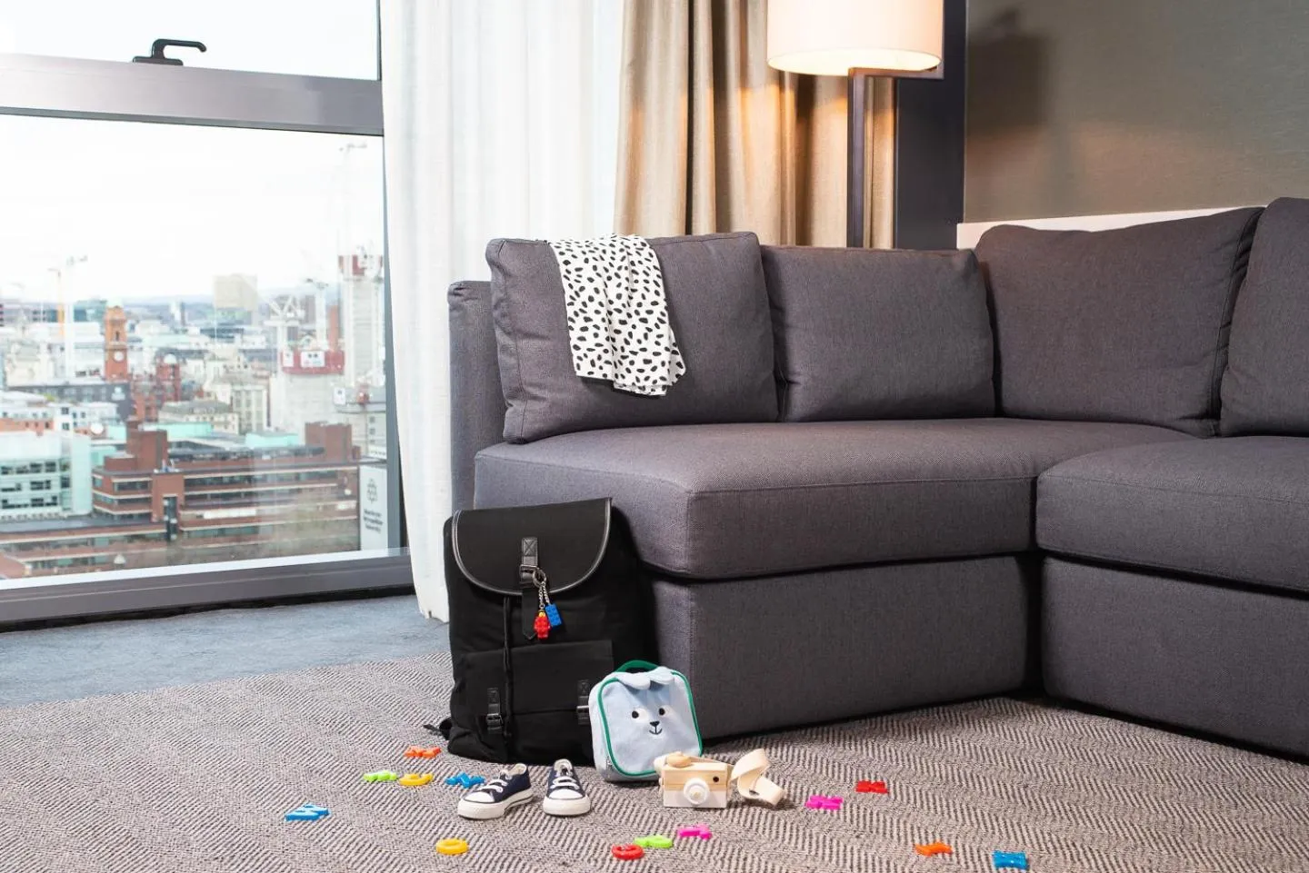 Seating area in Hyatt House Manchester - Aparthotel