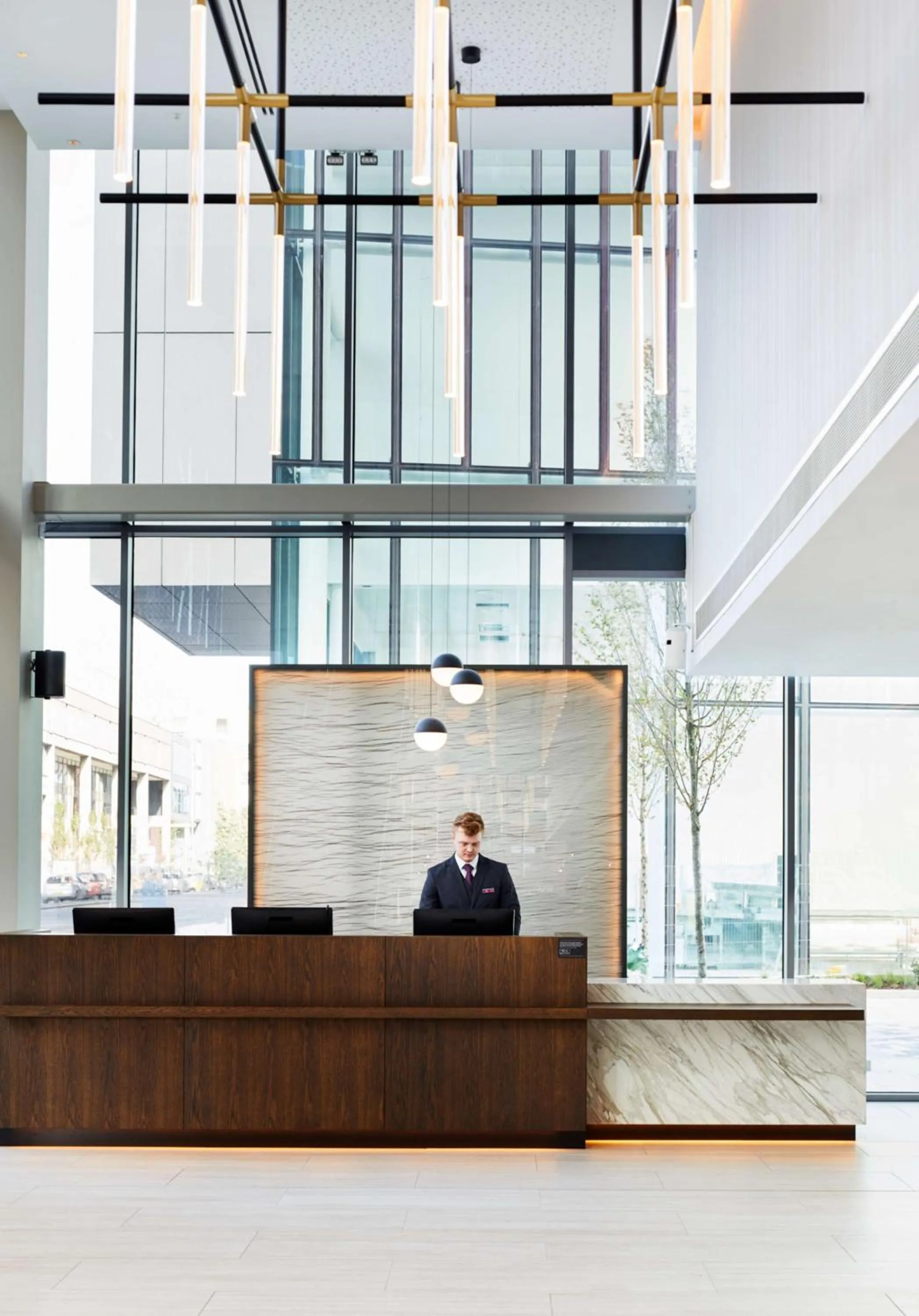 Lobby or reception in Hyatt House Manchester - Aparthotel