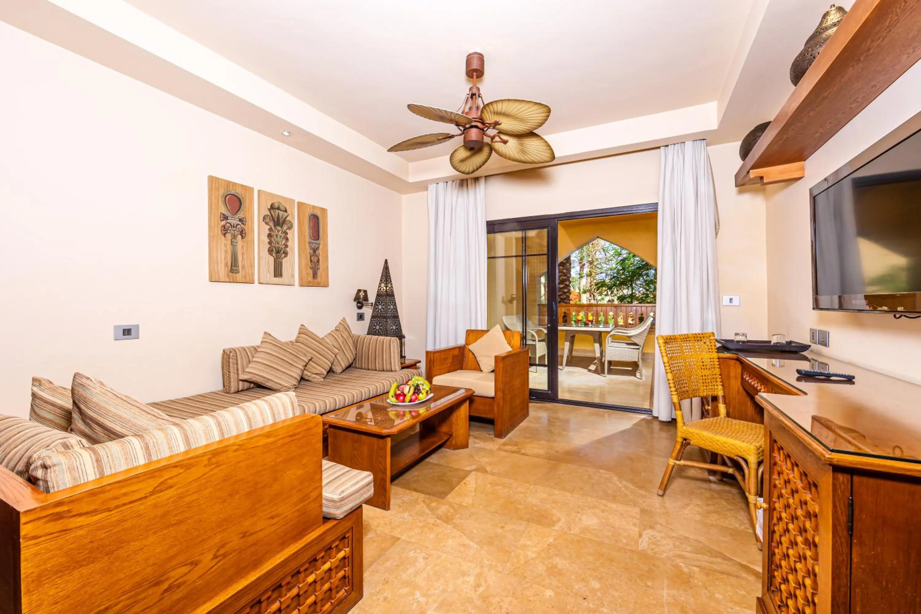 Seating area in Grand Waterworld Makadi - Couples and Families Only