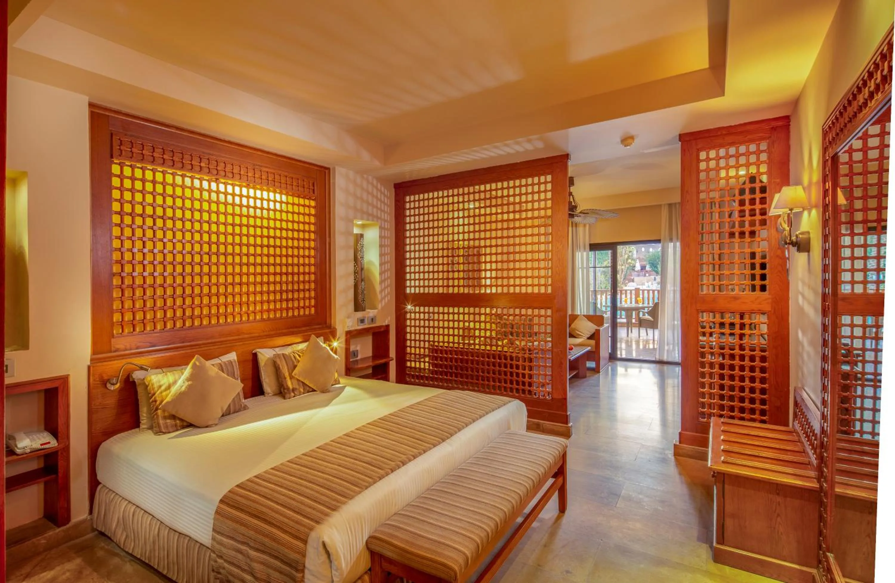 Bedroom, Bed in Grand Waterworld Makadi - Couples and Families Only