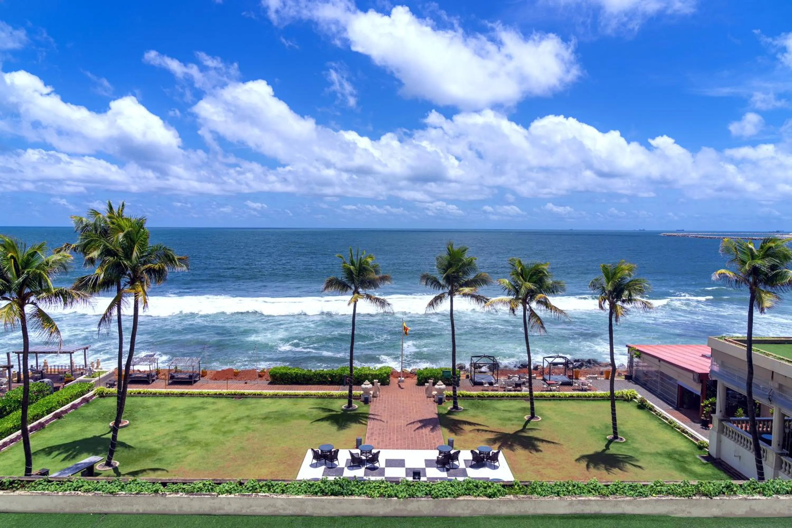 Patio in Galle Face Hotel
