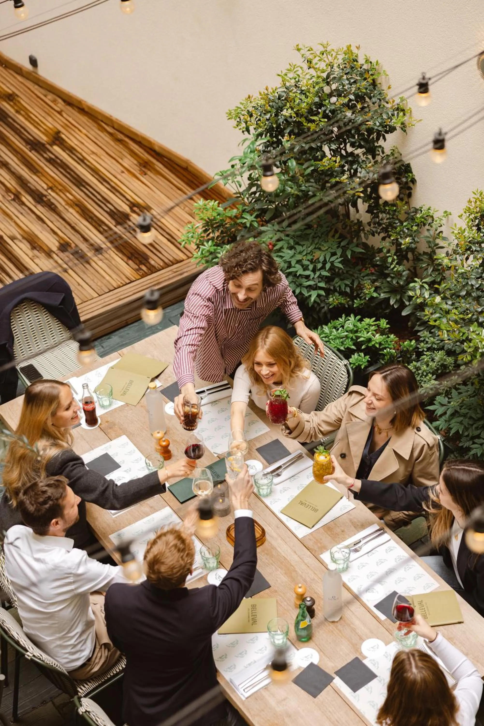 Patio in Hôtel Belleval