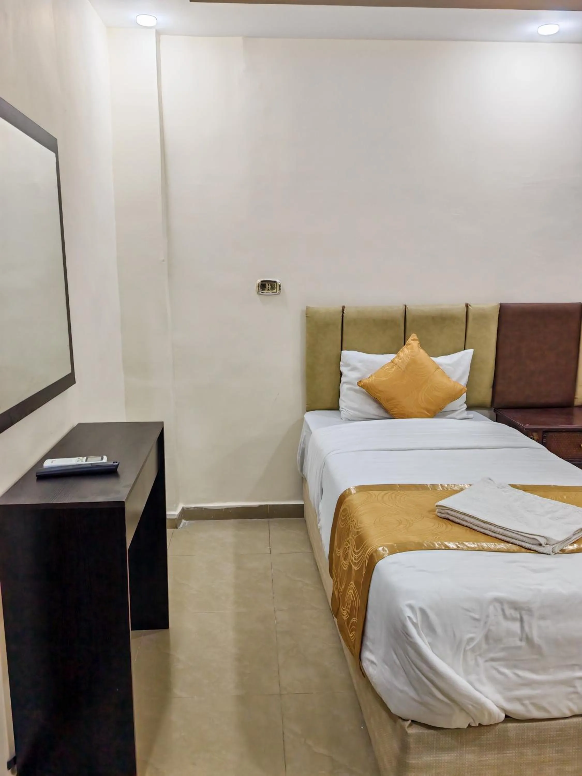 Bed in Petra Gate Hotel