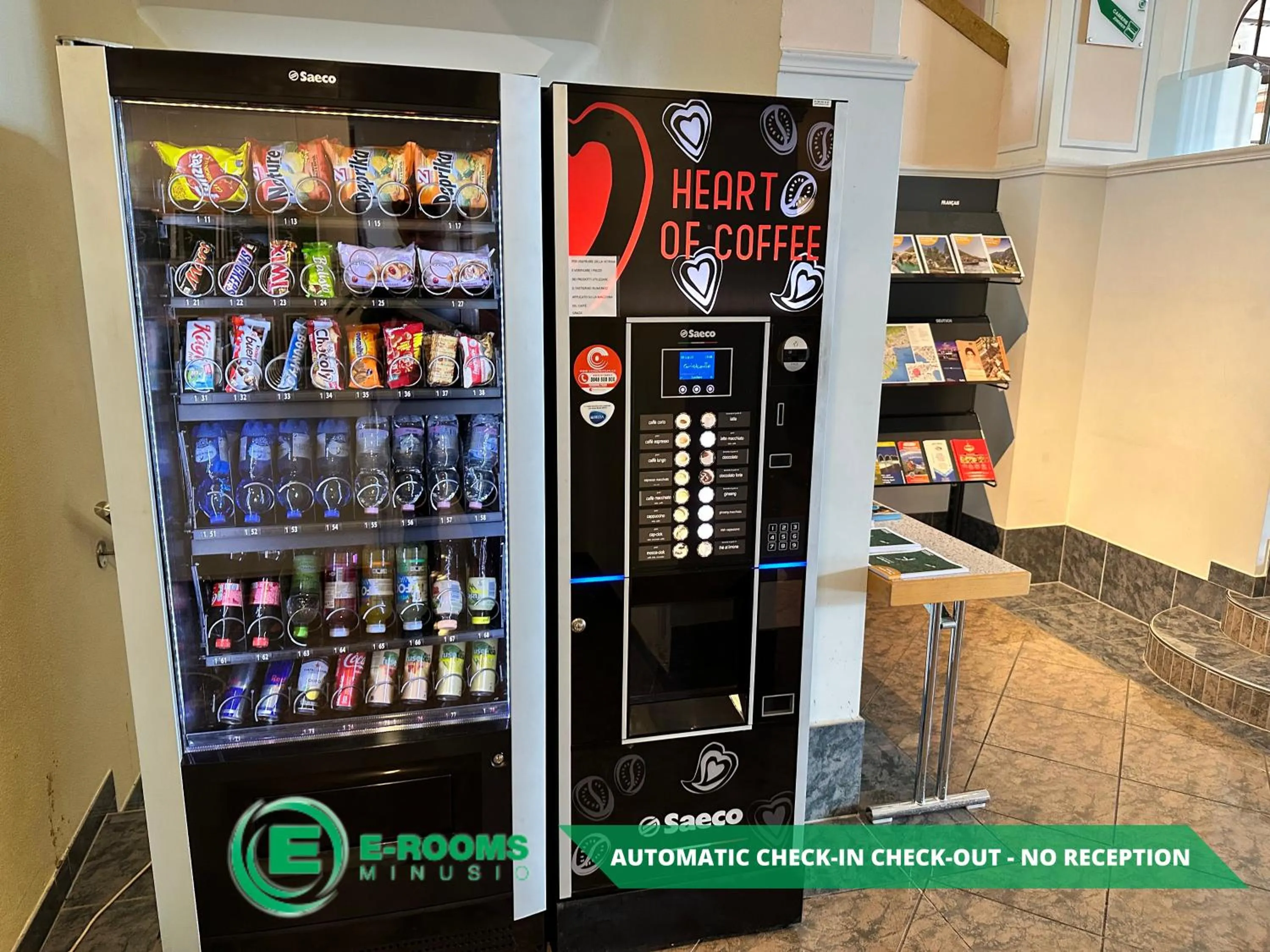 vending machine in E-Rooms Minusio