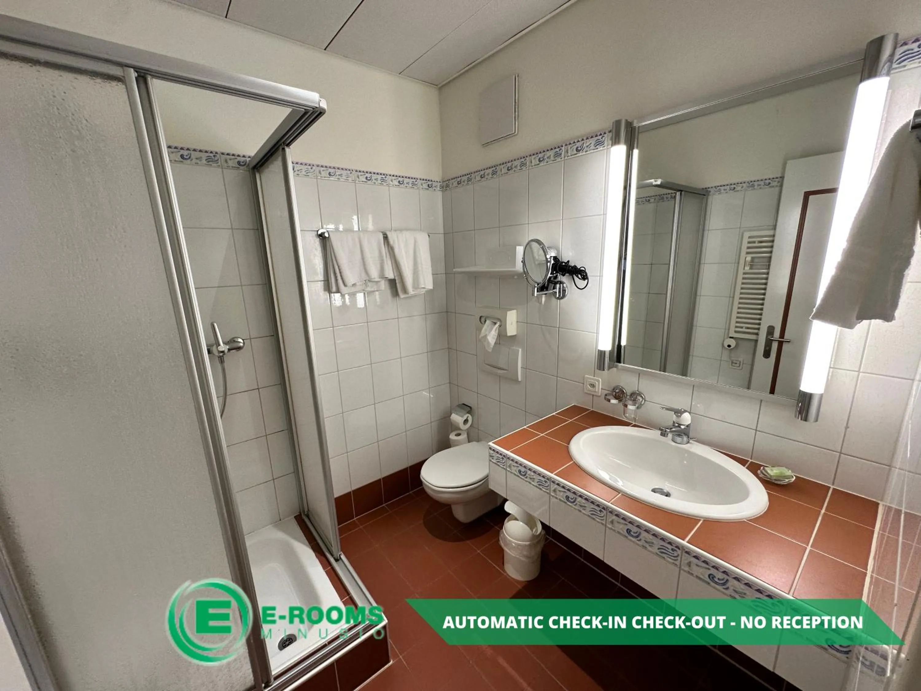 Bathroom in E-Rooms Minusio