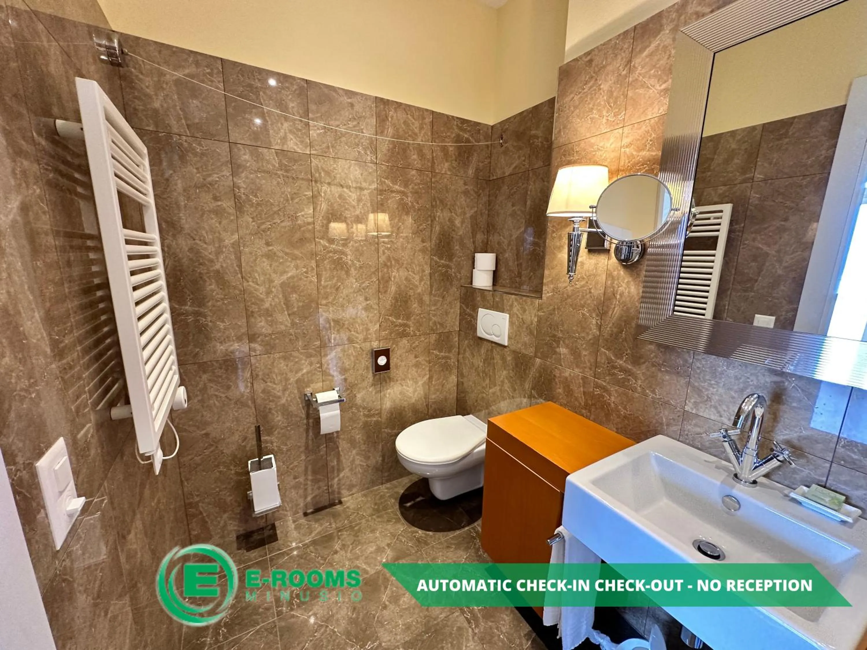 Bathroom in E-Rooms Minusio