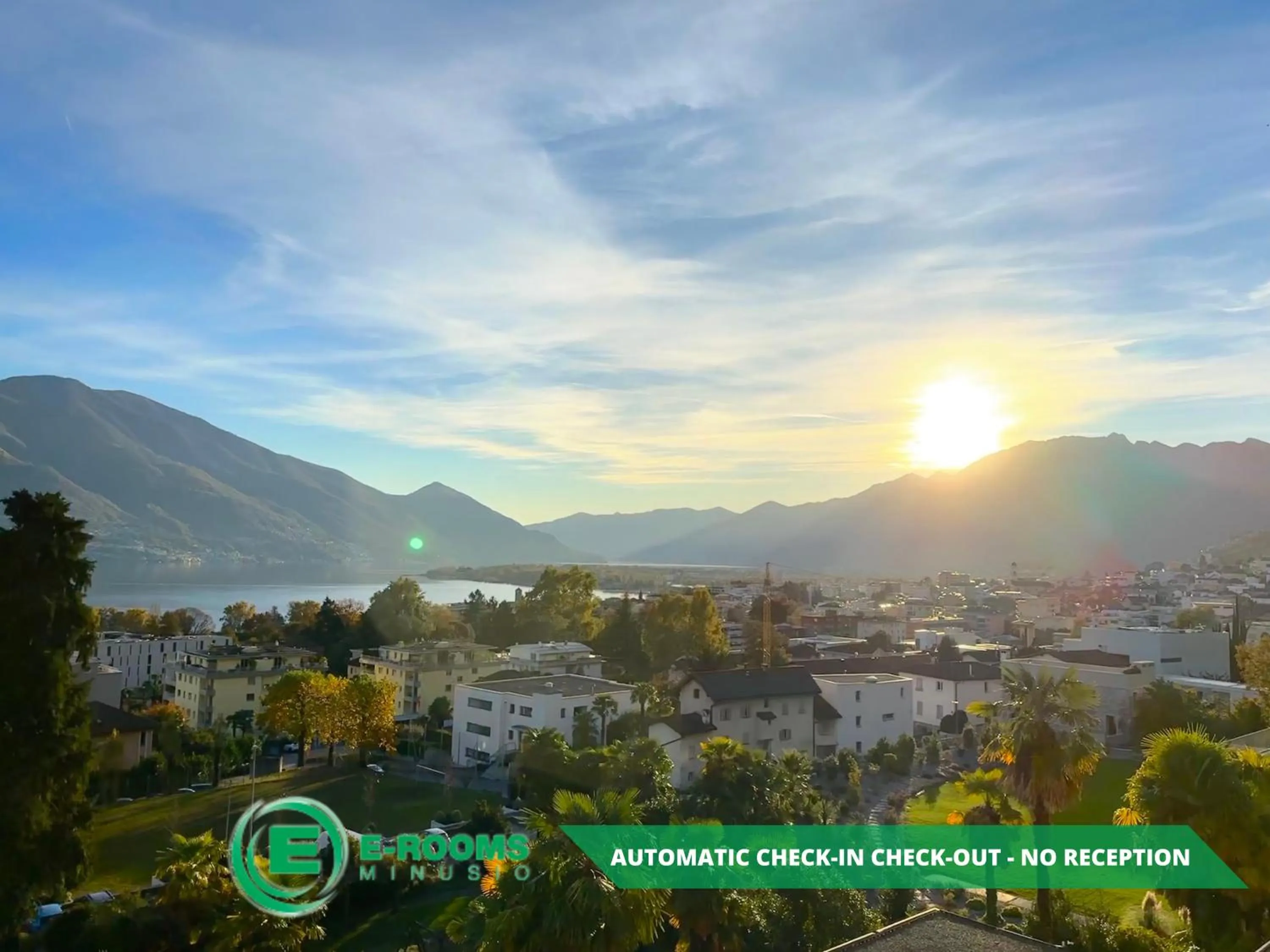 View (from property/room) in E-Rooms Minusio