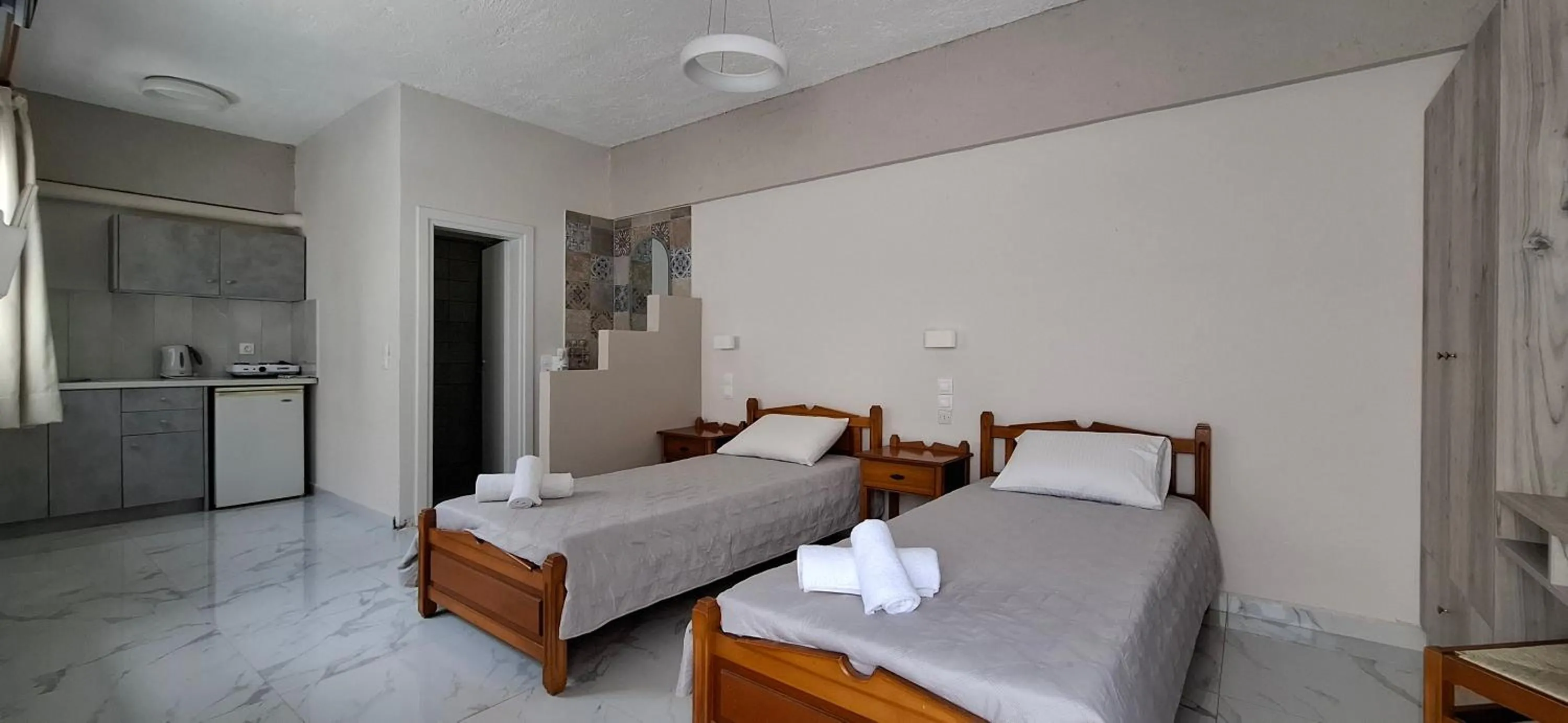 Bedroom, Bed in Pelagia Beach Studios