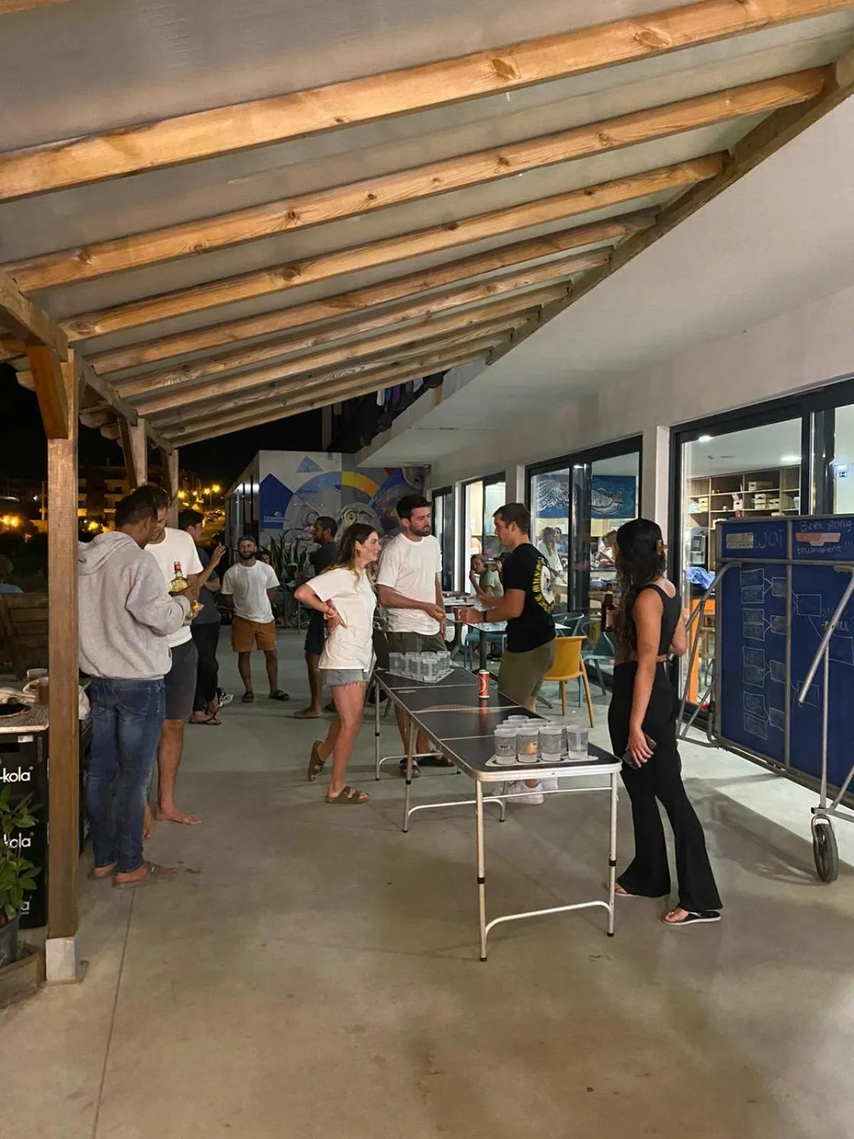 group of guests in WOT Ericeira Surf Social