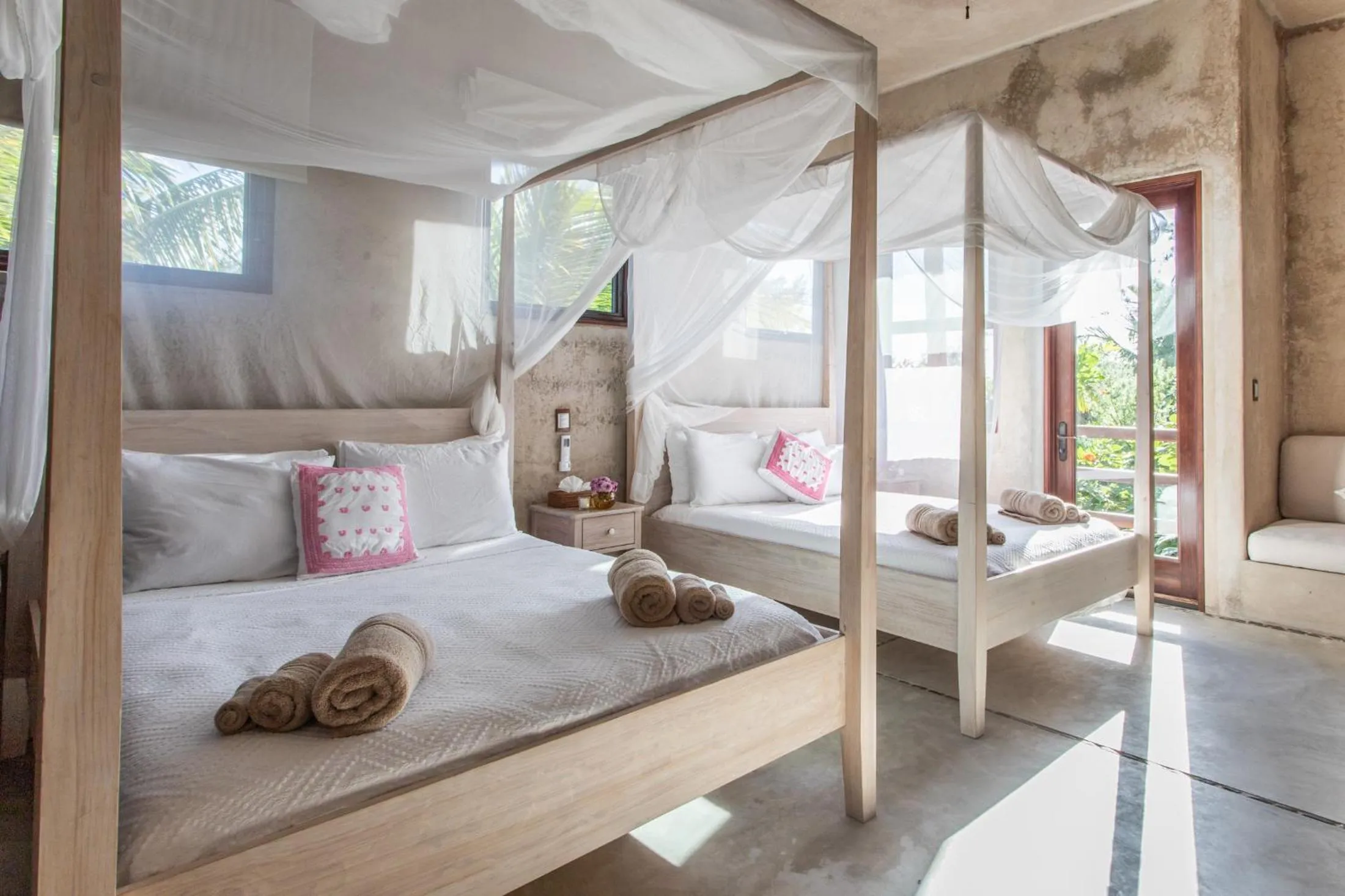 Bedroom in Casa Maya Kaan