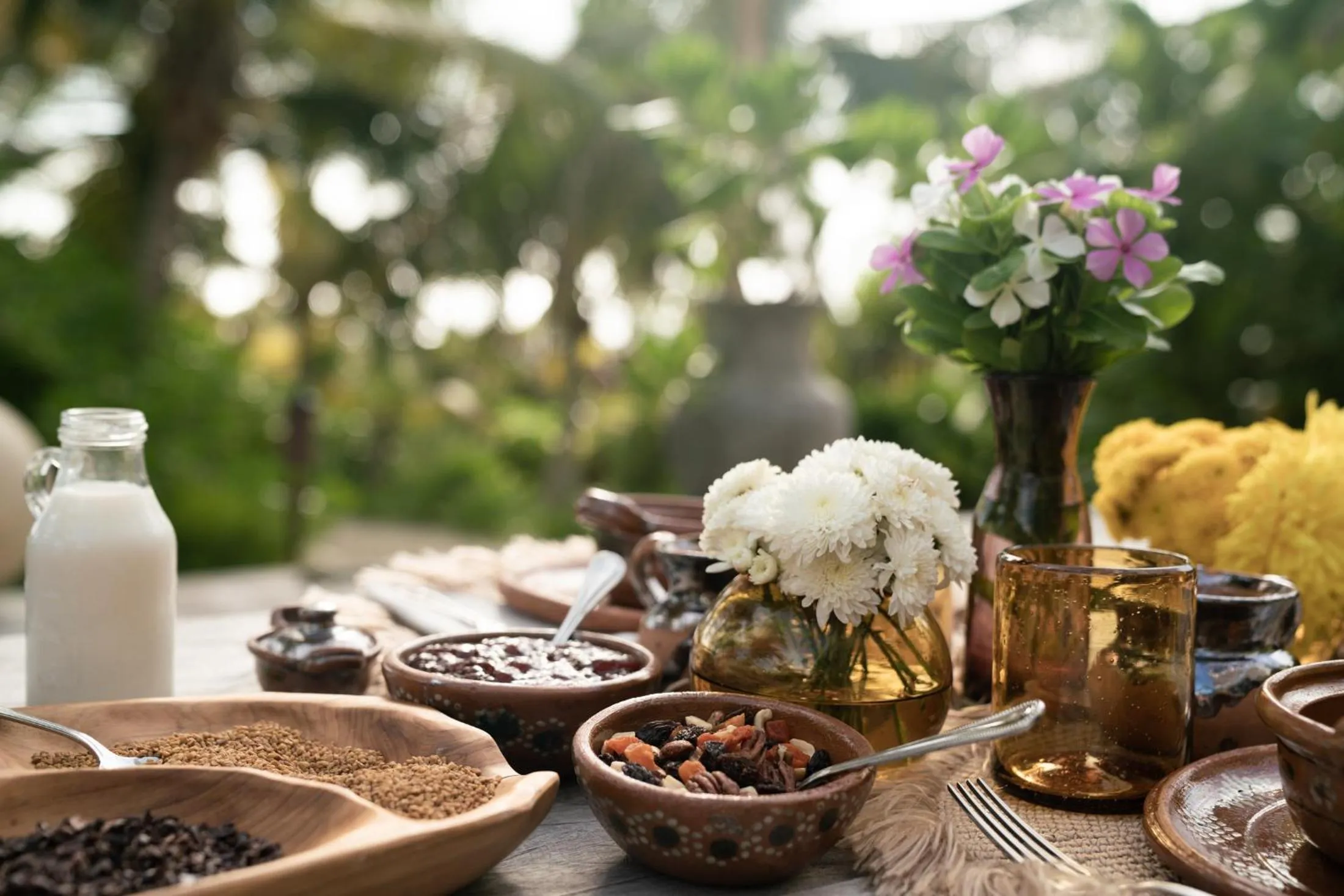 Italian breakfast in Casa Maya Kaan