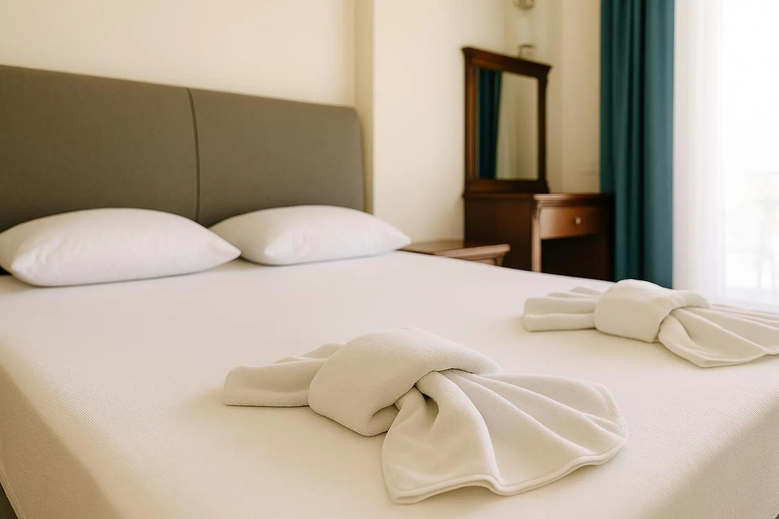 Bed in CihanTürk Hotel