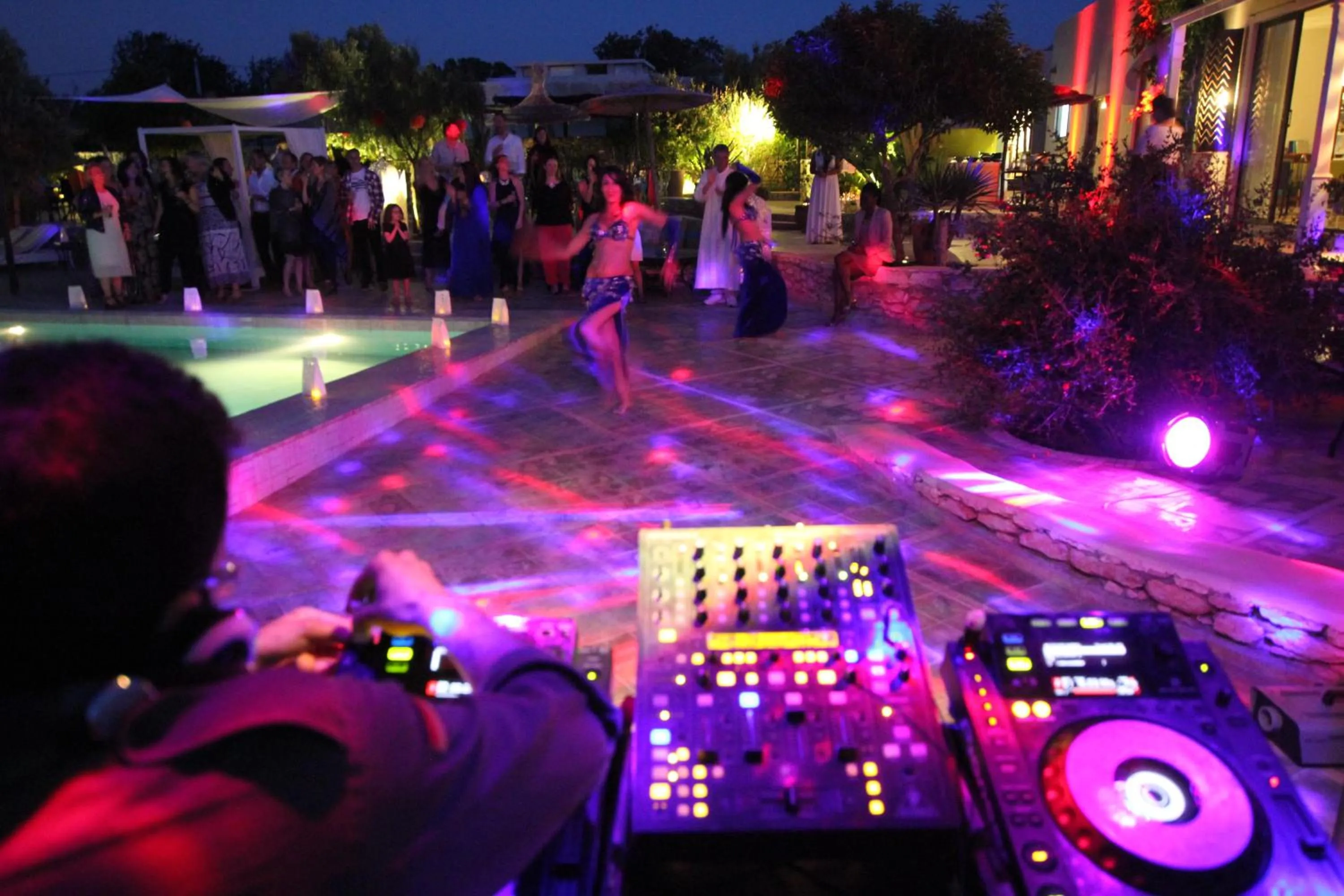 group of guests in Les Jardins de Villa Maroc