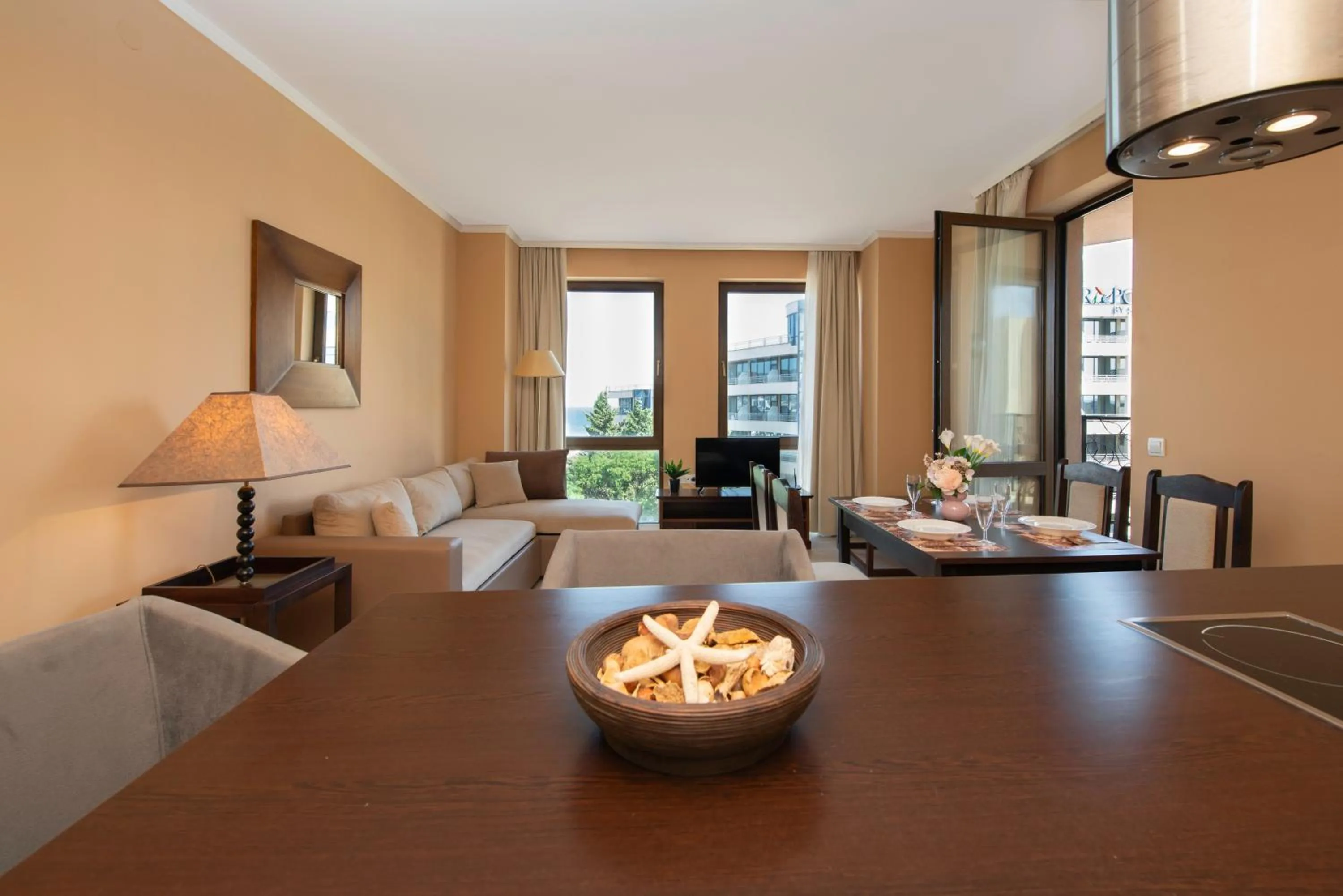 Living room in Royal Beach Apartments