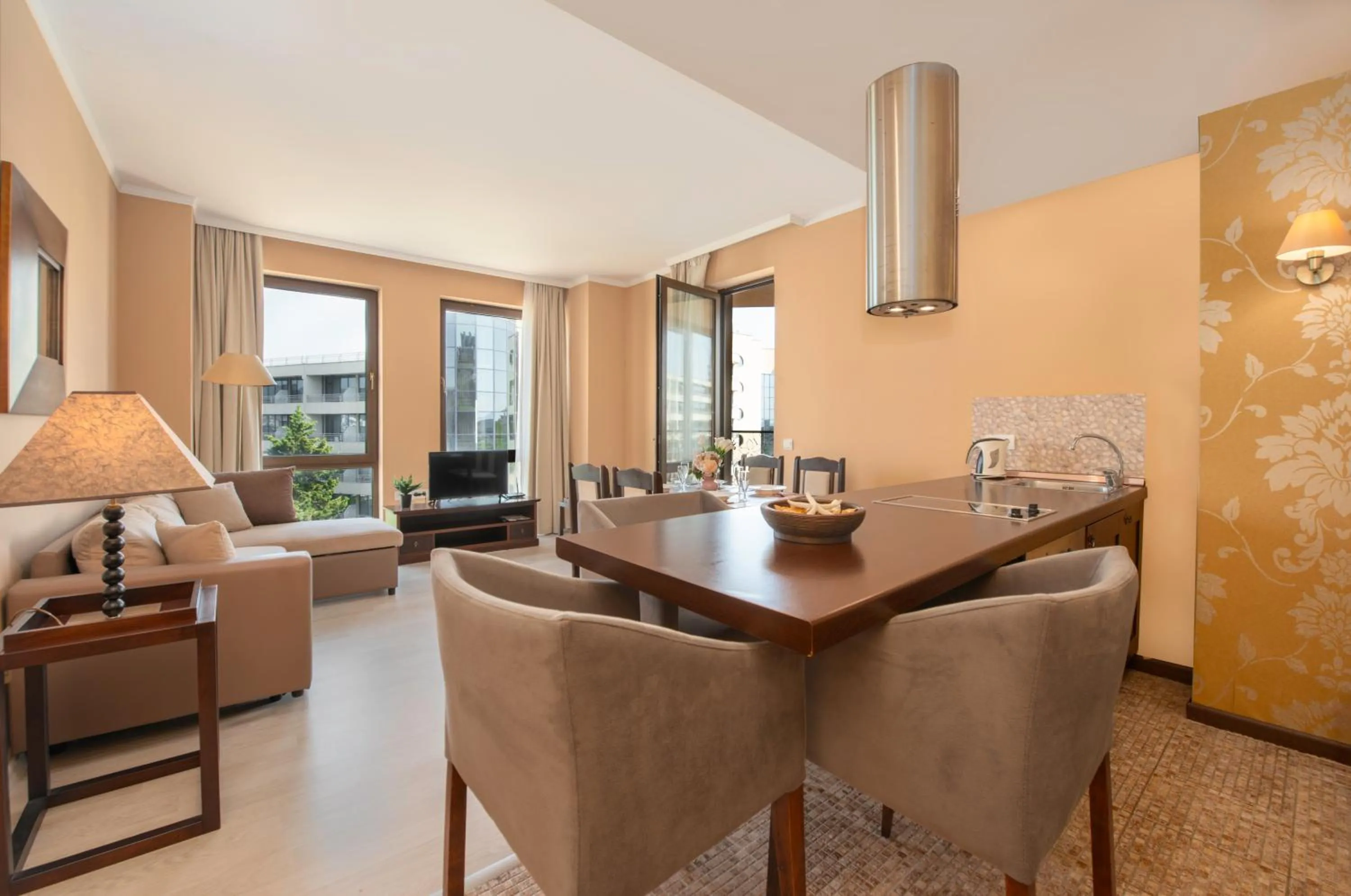 Living room in Royal Beach Apartments