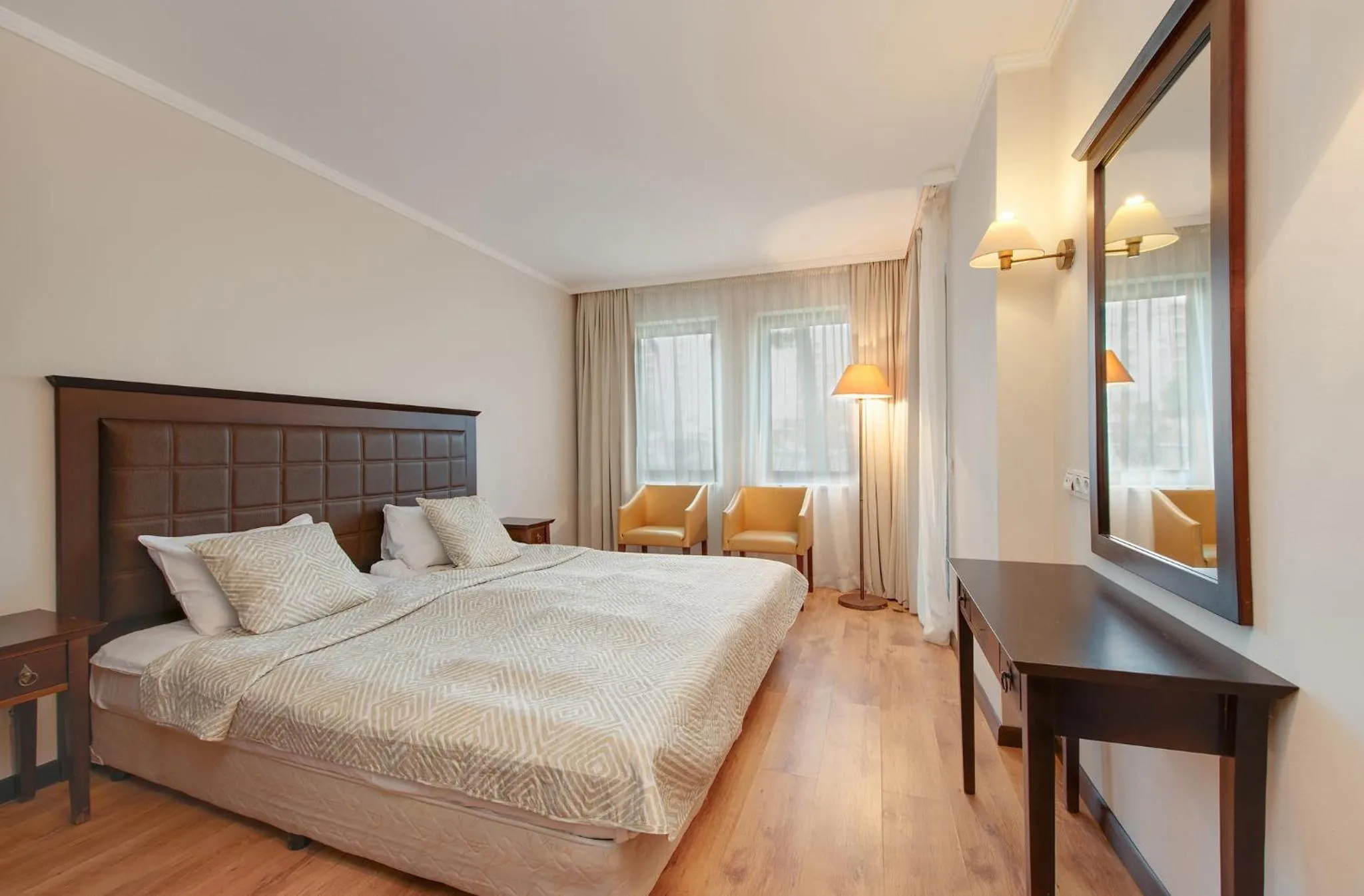 Bed in Royal Beach Apartments