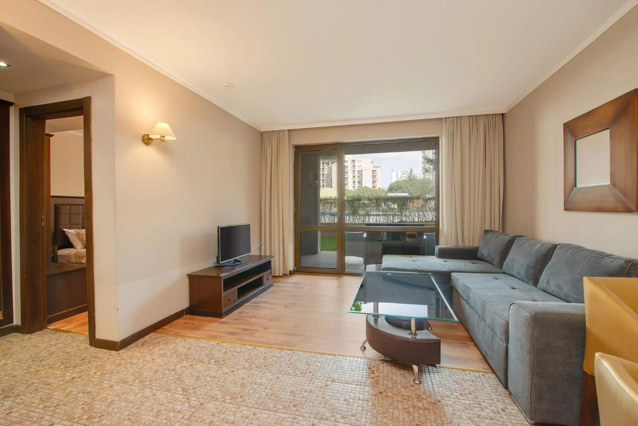 Bed in Royal Beach Apartments