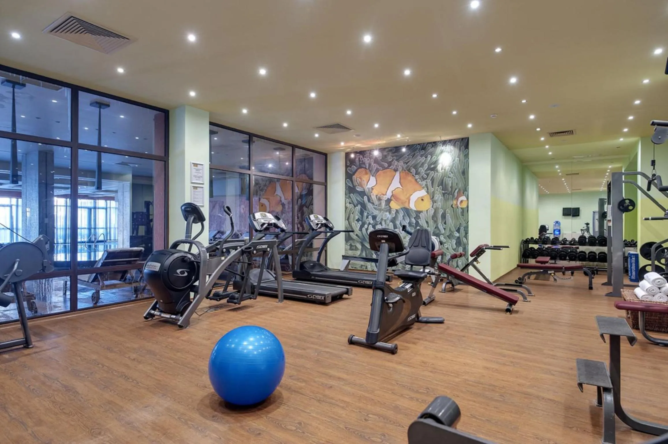 Fitness centre/facilities in Royal Beach Apartments