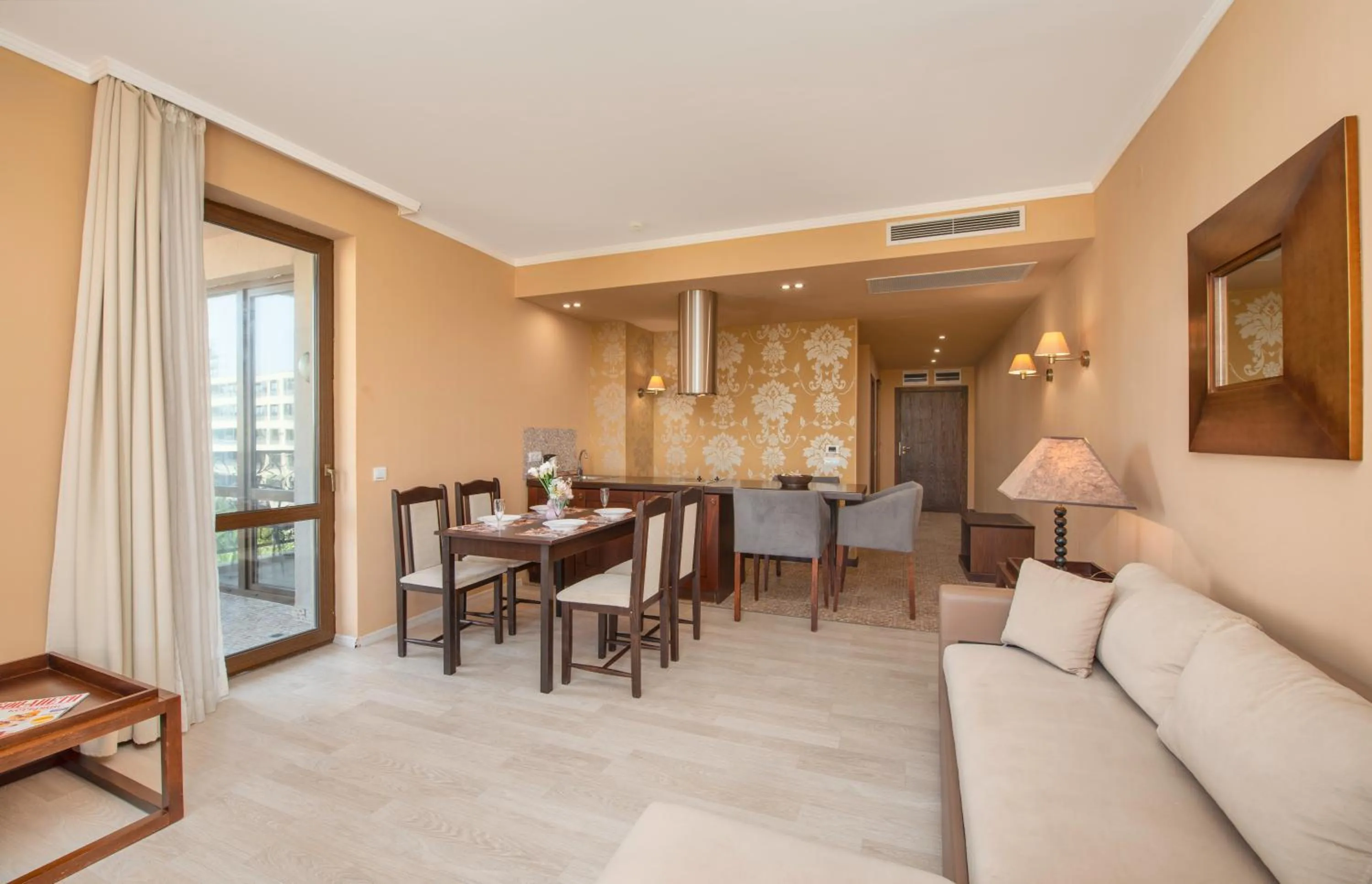 Living room in Royal Beach Apartments