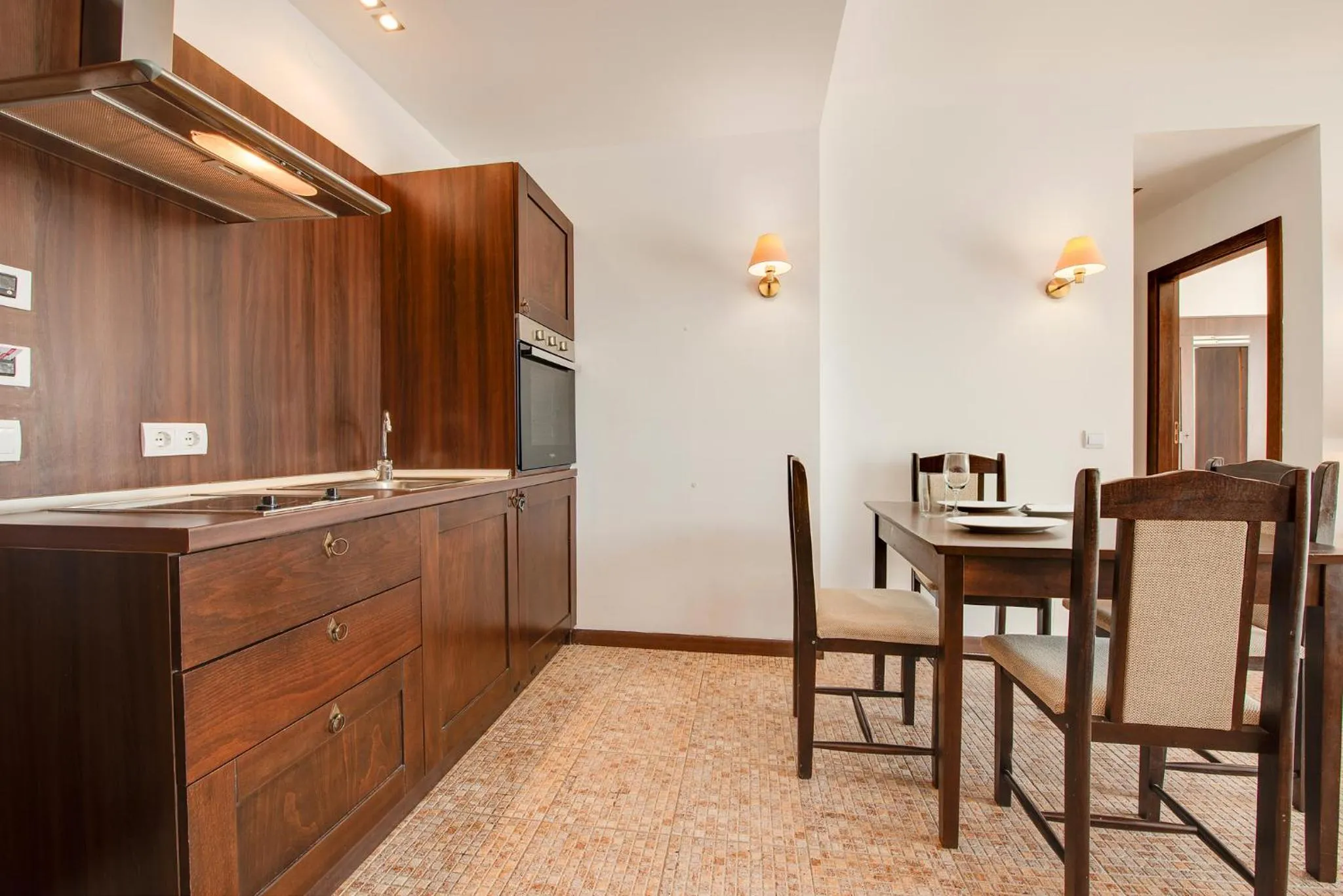 Kitchen or kitchenette in Royal Beach Apartments