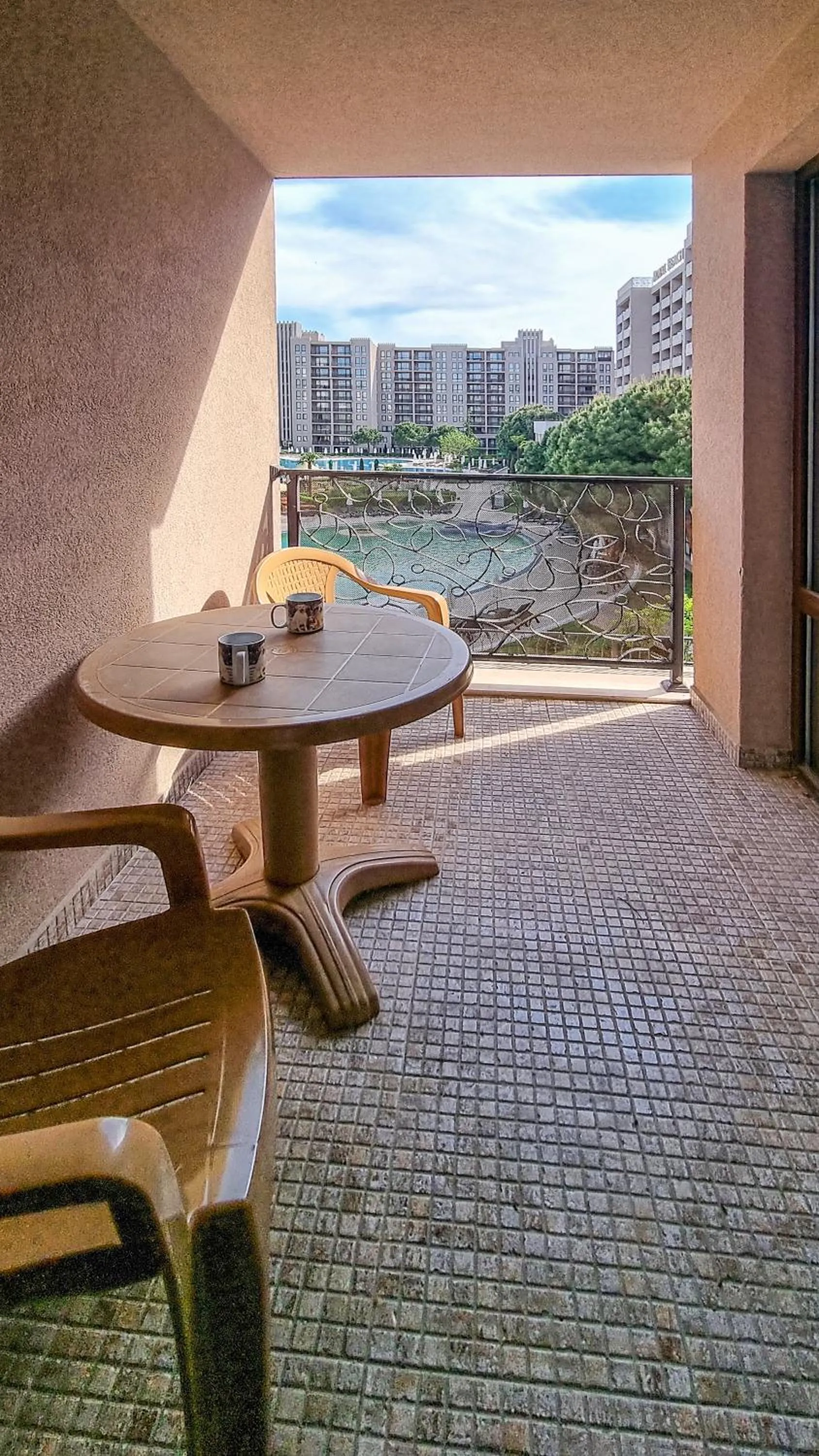 Pool view in Royal Beach Apartments