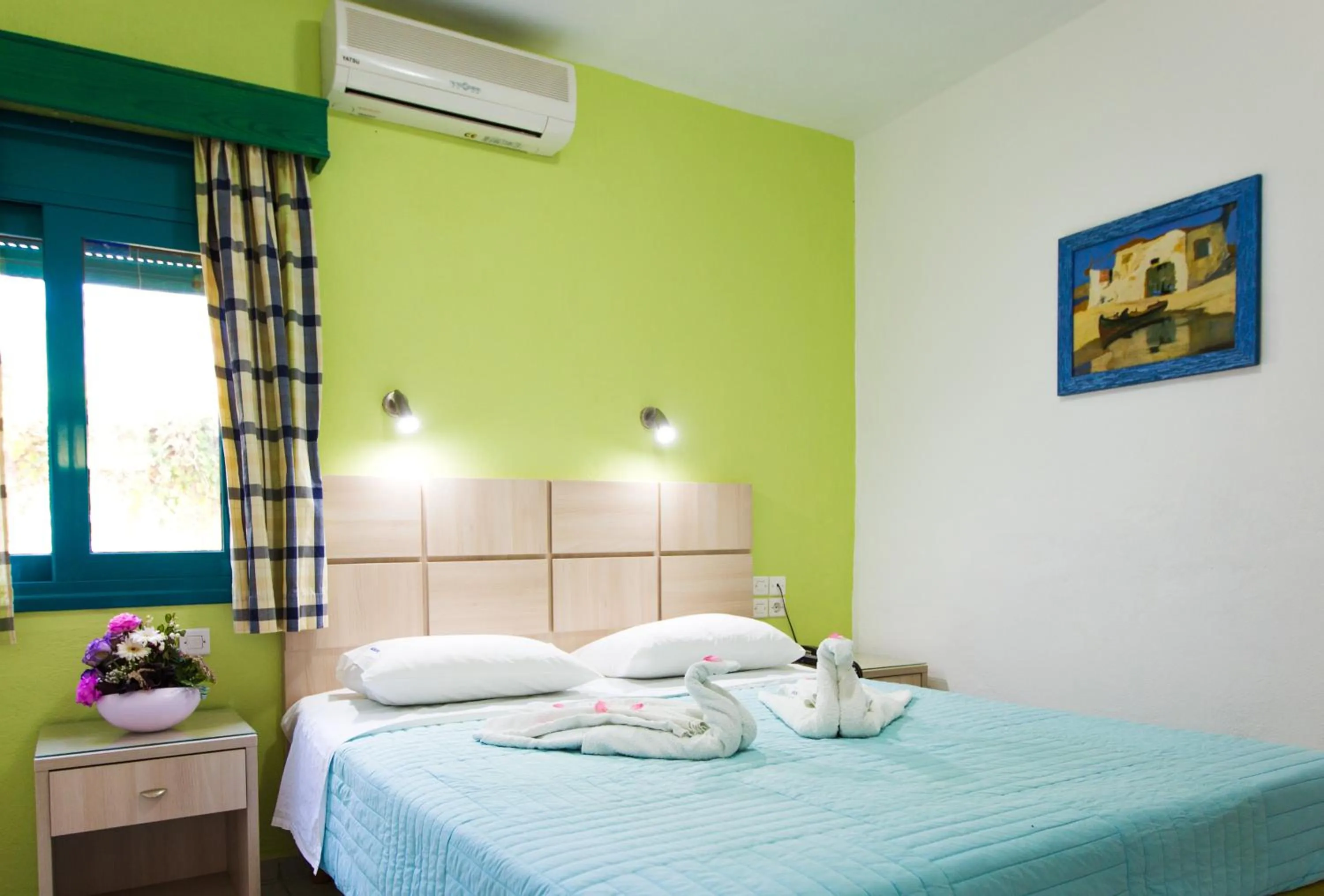 Photo of the whole room, Bed in Angeliki Beach Hotel