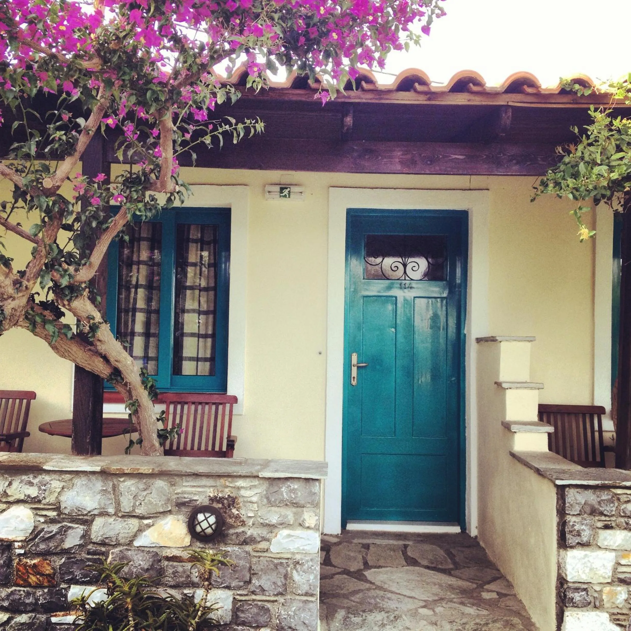 Facade/entrance in Angeliki Beach Hotel