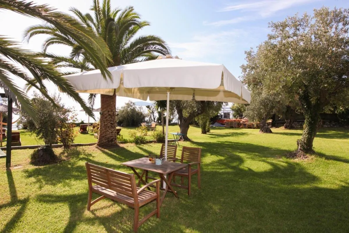 Patio in Angeliki Beach Hotel