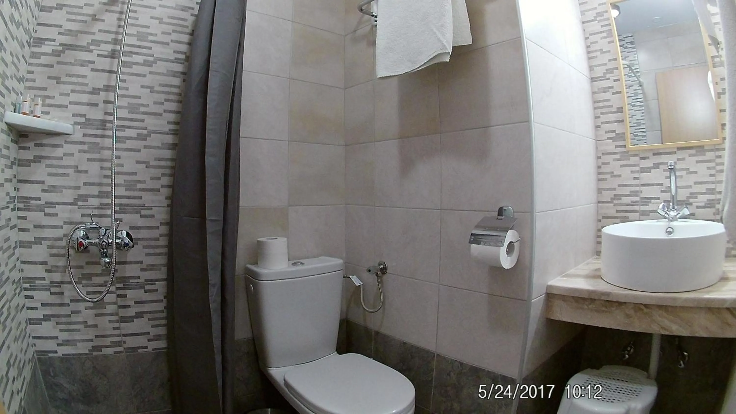 Bathroom in Angeliki Beach Hotel