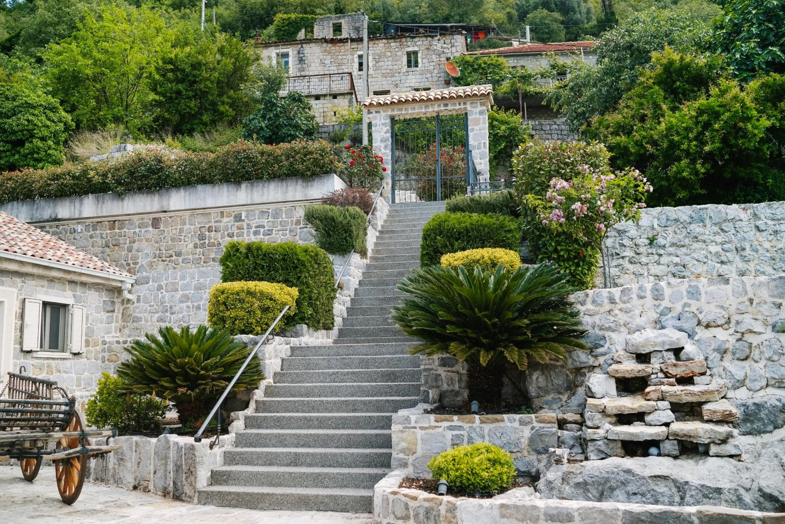 Garden view in Villa Dub