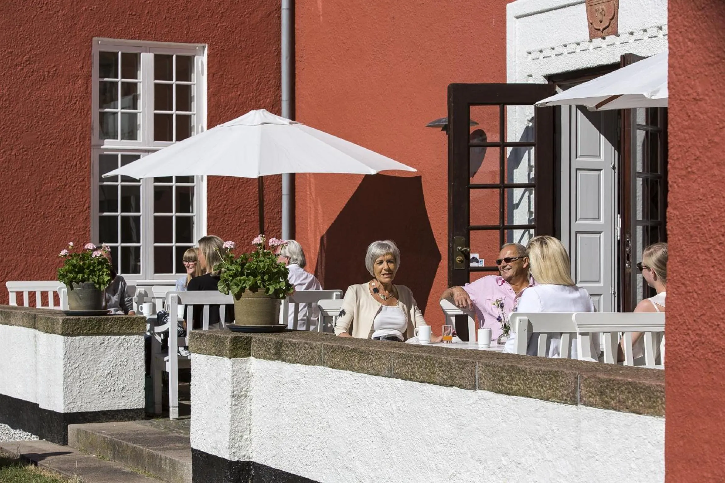 Patio in Skarrildhus Sinatur Hotel & Konference